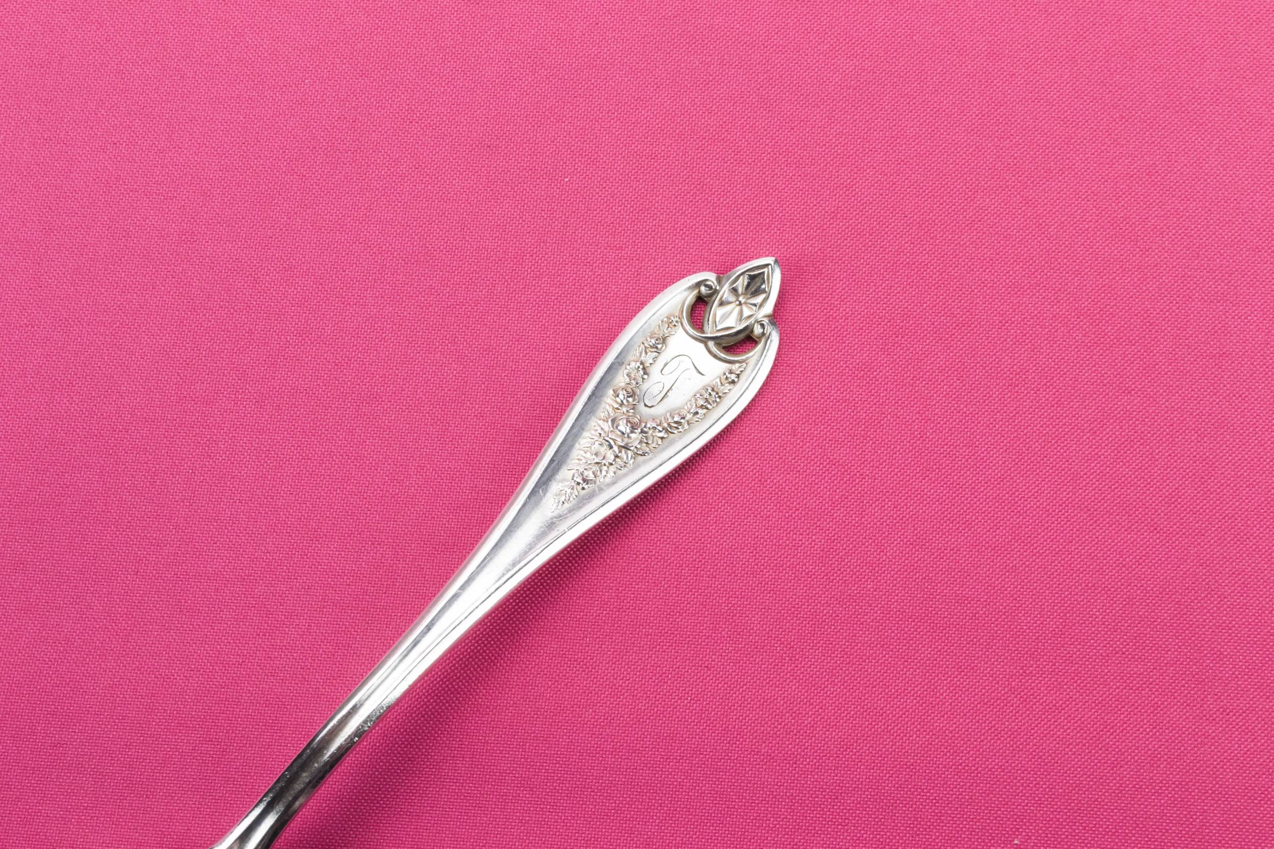 Neo-classical Opulent SPOONS — 6 silver plated soup spoons 1
