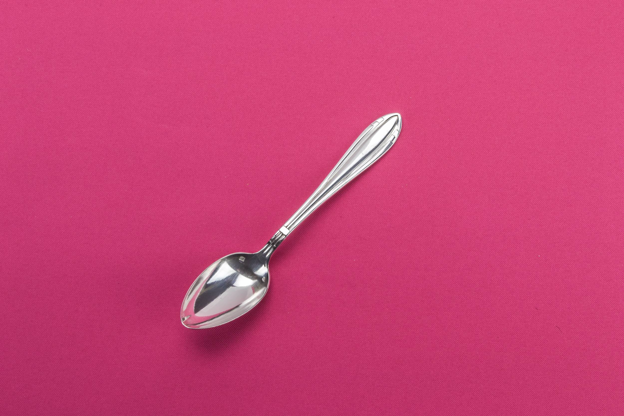 Art Deco Vintage — 6 Art Deco dessert spoons