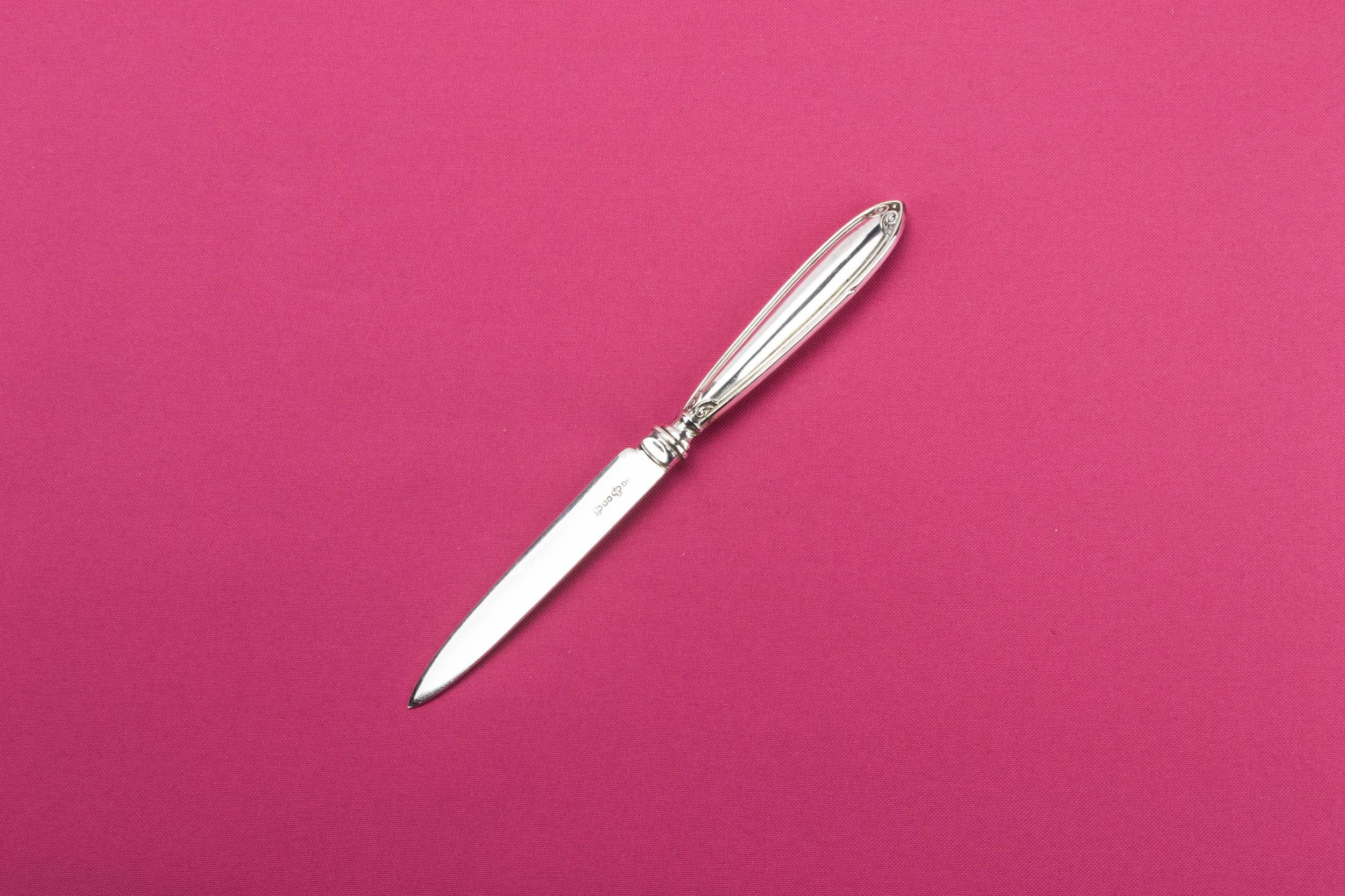 Silver Plated Metal — 6 silver plate fruit knives 1