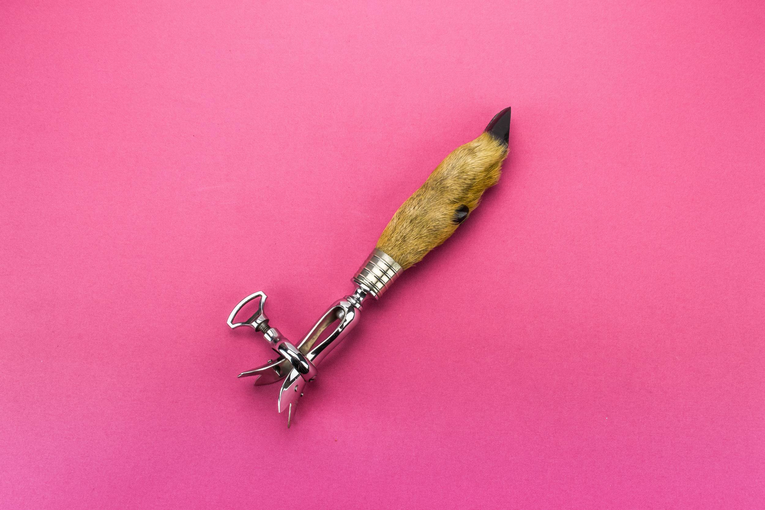 Stainless Steel Taxidermy — Roast carving handle