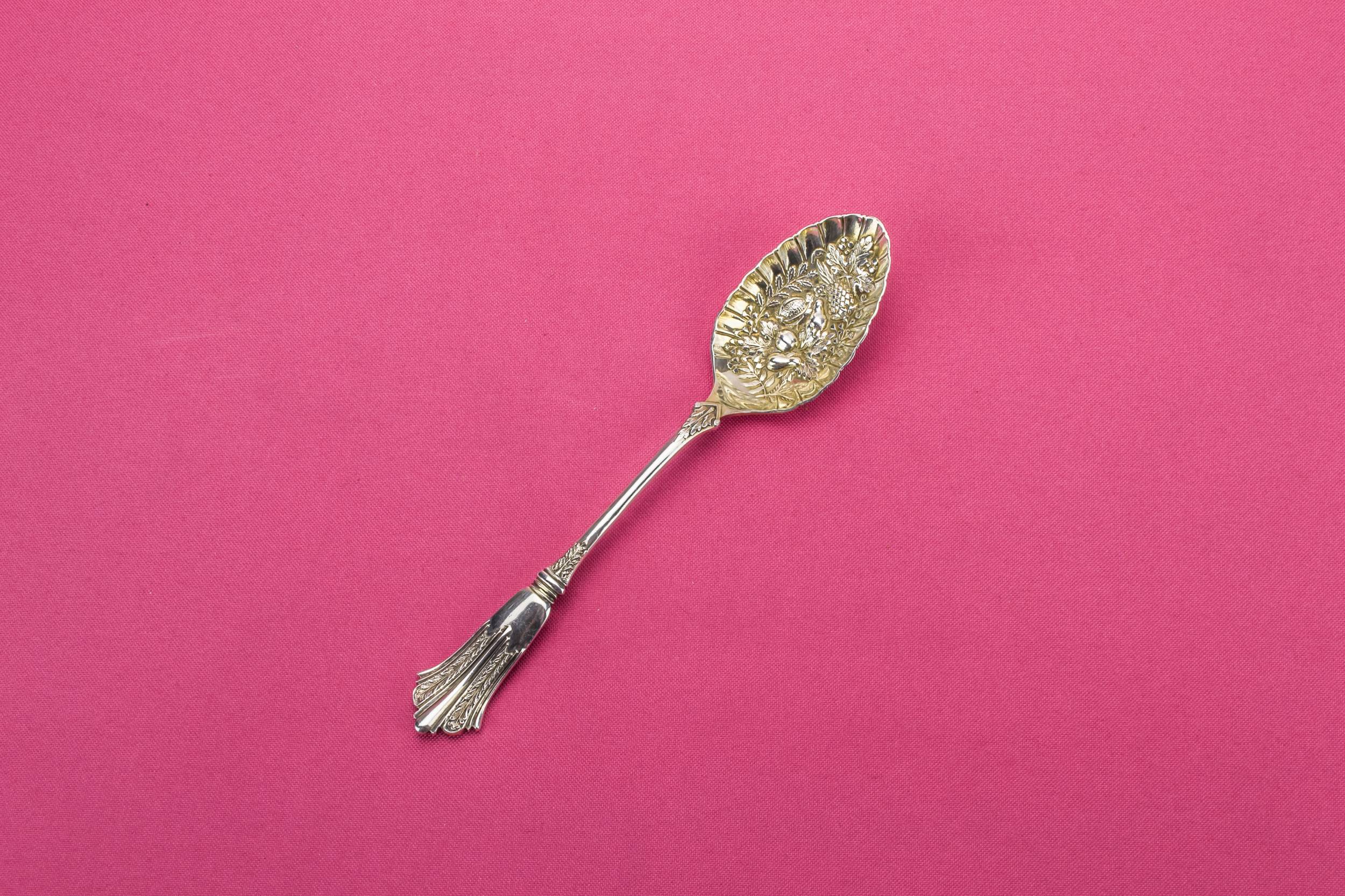 Antique Opulent Silver — Small serving spoon