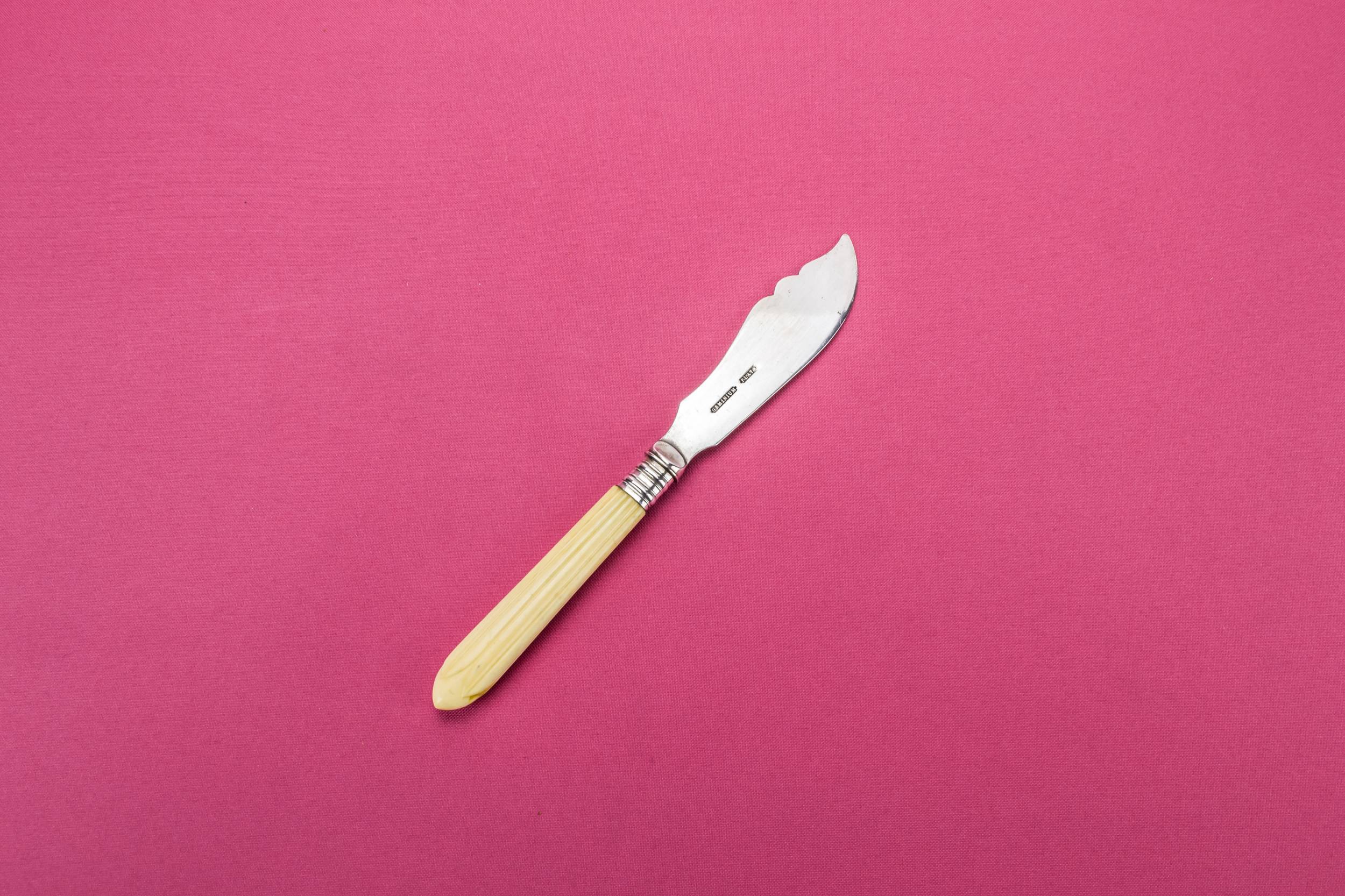 Aesthetic Movement Spectacular — Silver plated butter knife
