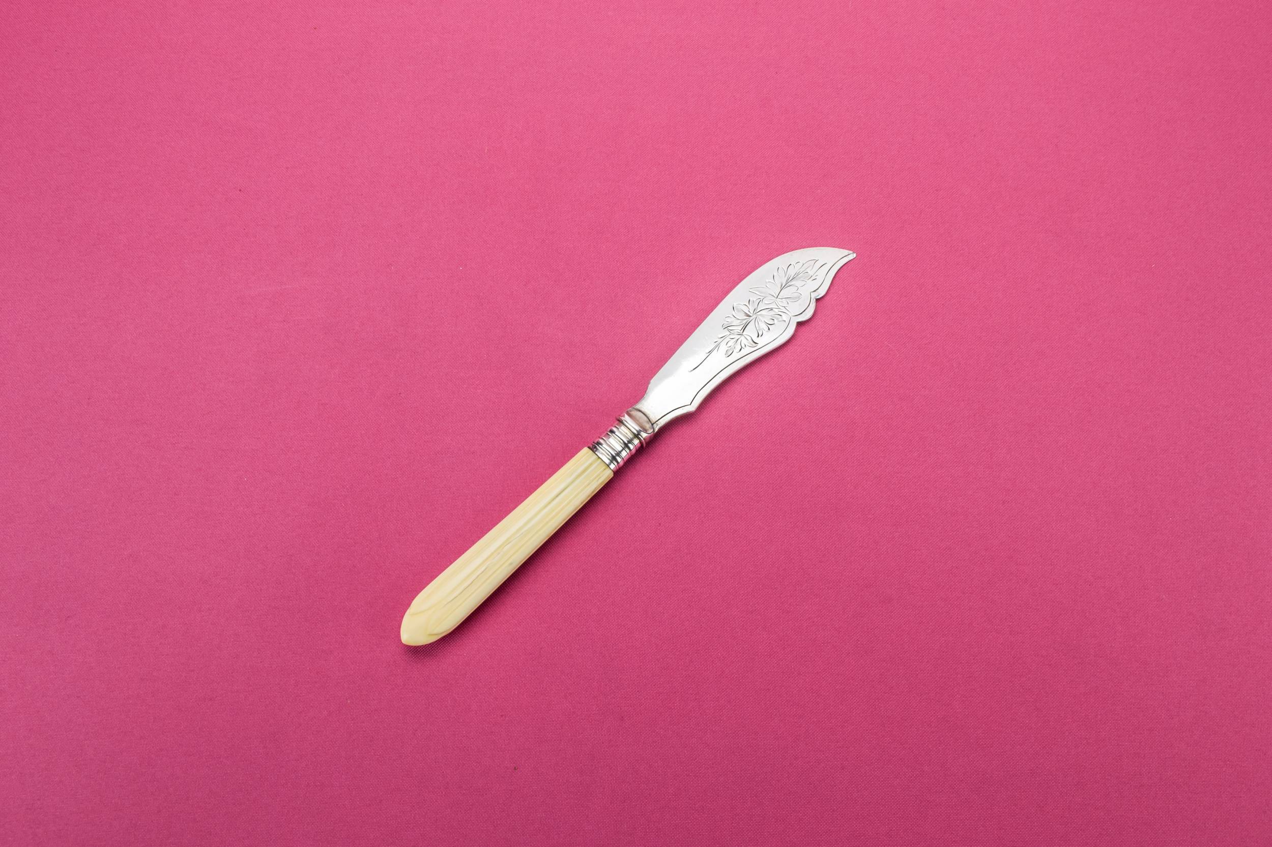 Aesthetic Movement Spectacular — Silver plated butter knife 2