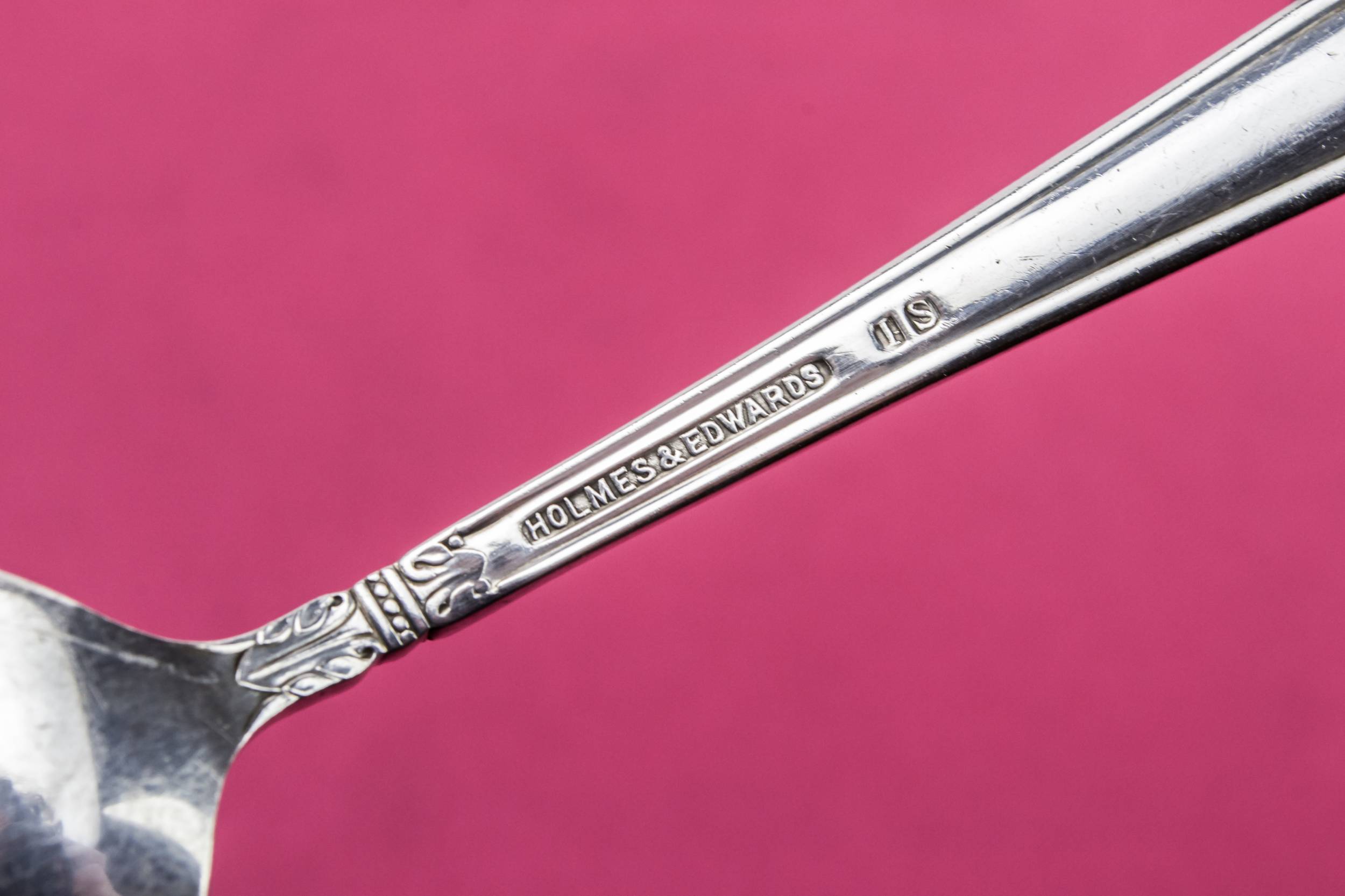 Silver Plated Metal — Silver plated serving spoon 1
