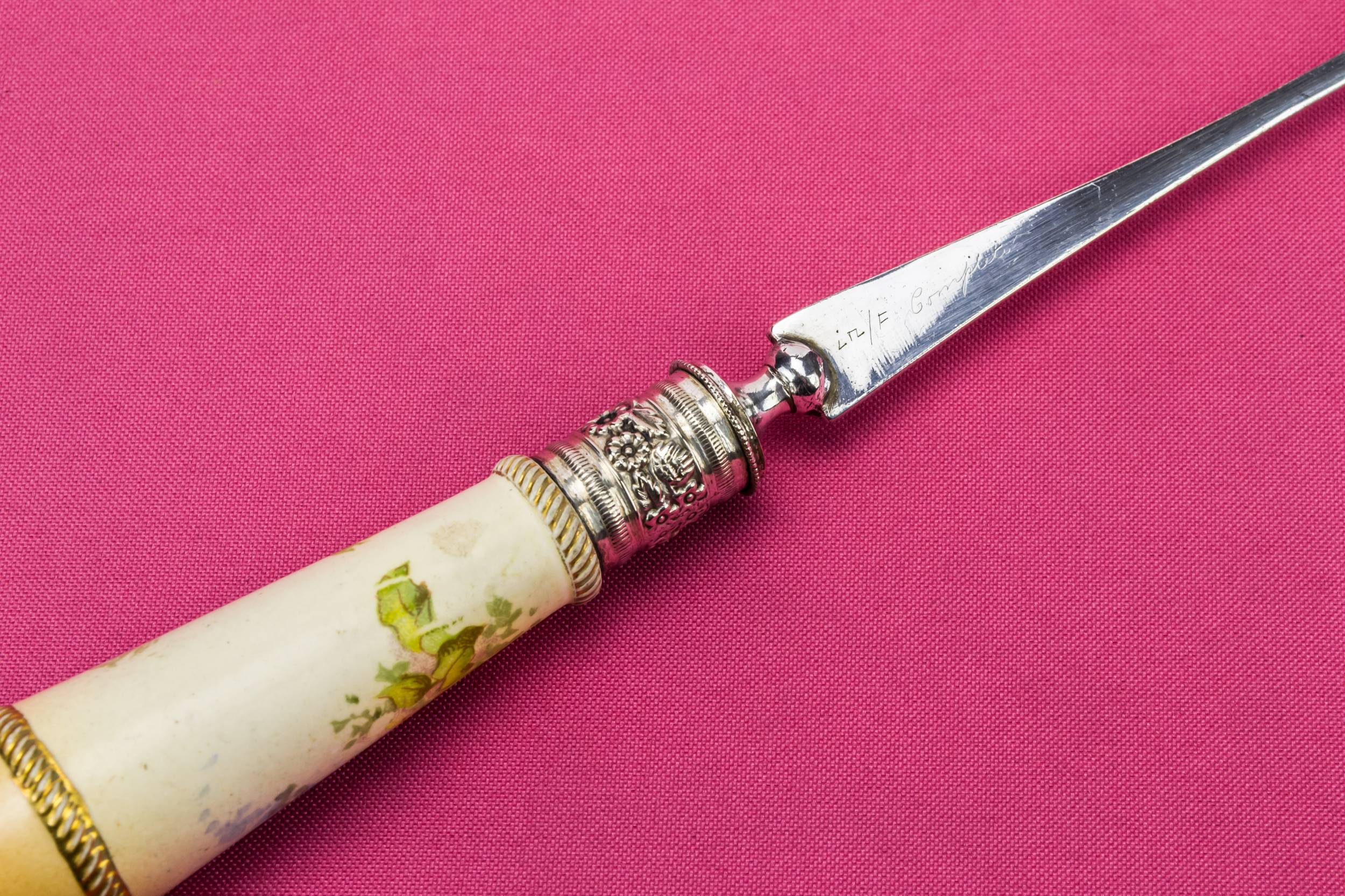 Antique Pink Floral — 2 salad serving spoons 2