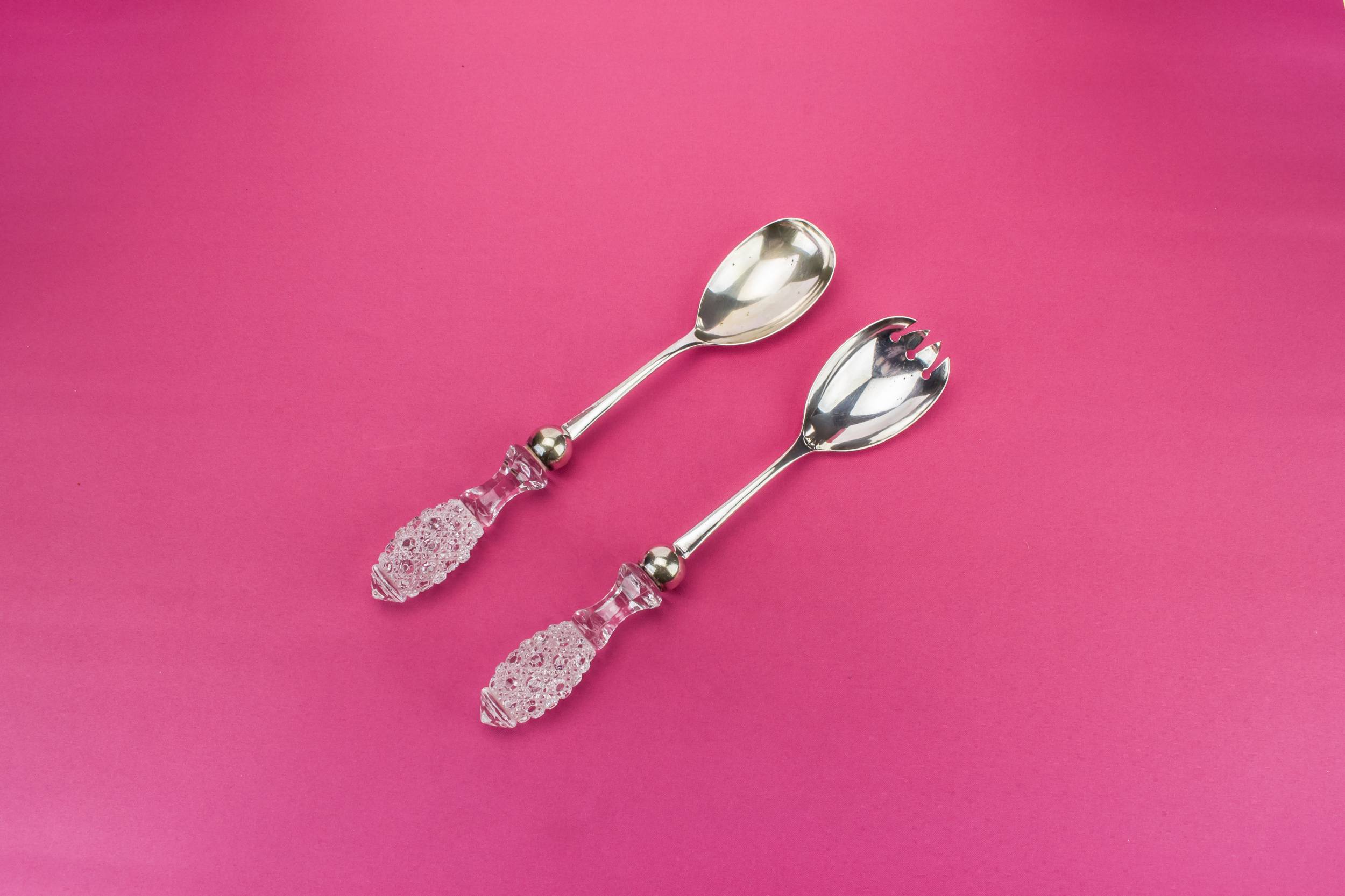 Large 19th Century — 2 large serving spoons