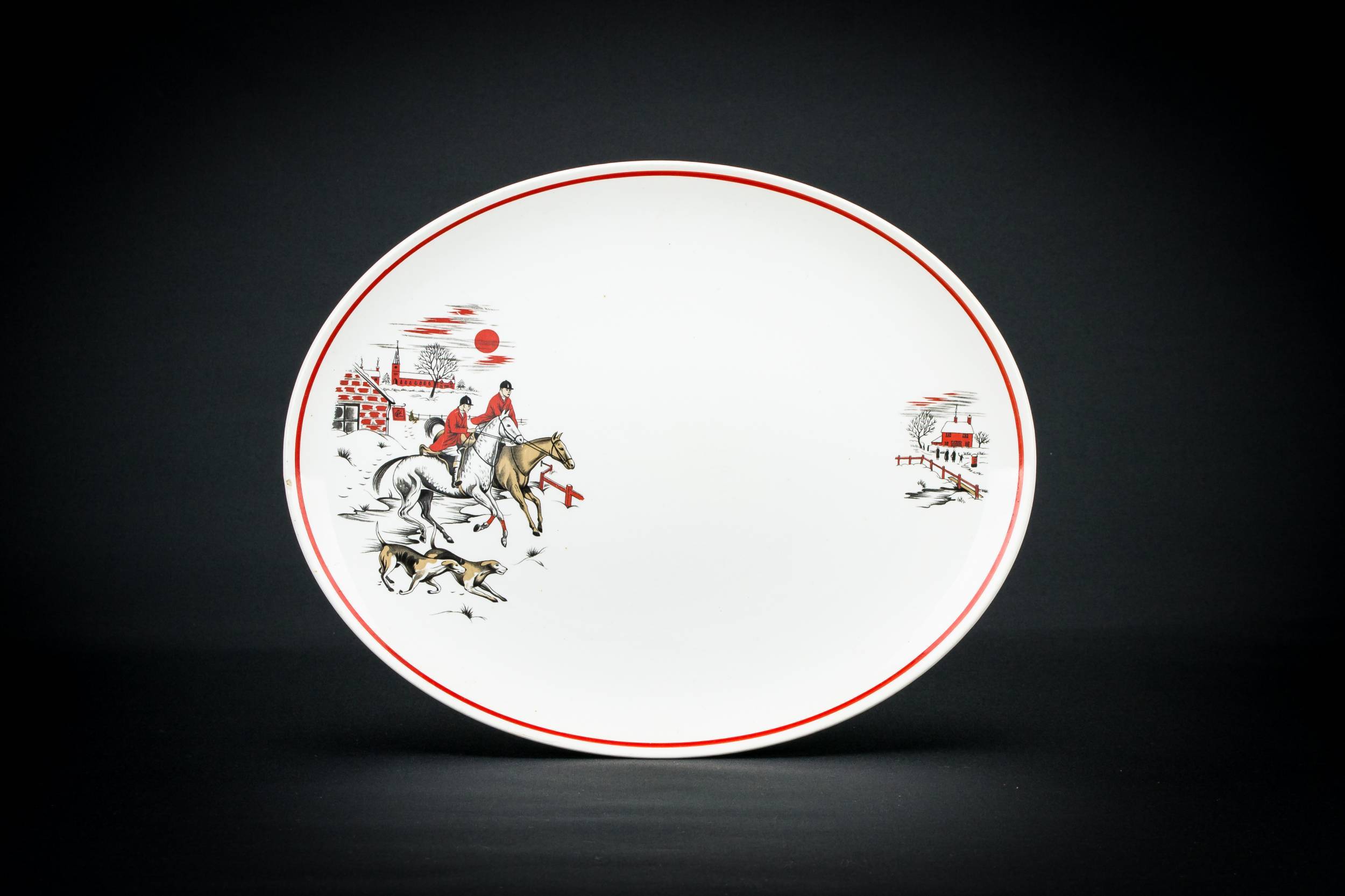 Mid-century Modern Porcelain — Countryside serving platter 1