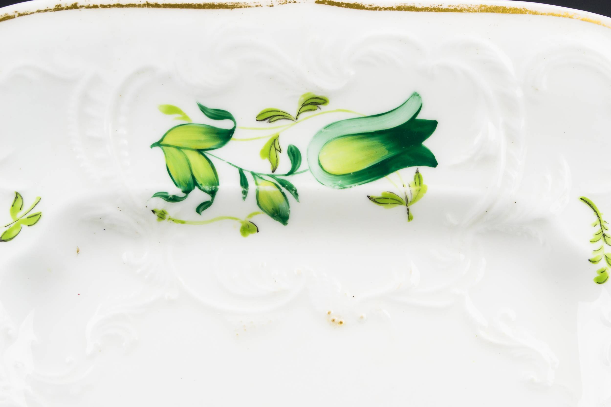 Spectacular Georgian Floral — Gilded serving plate 3
