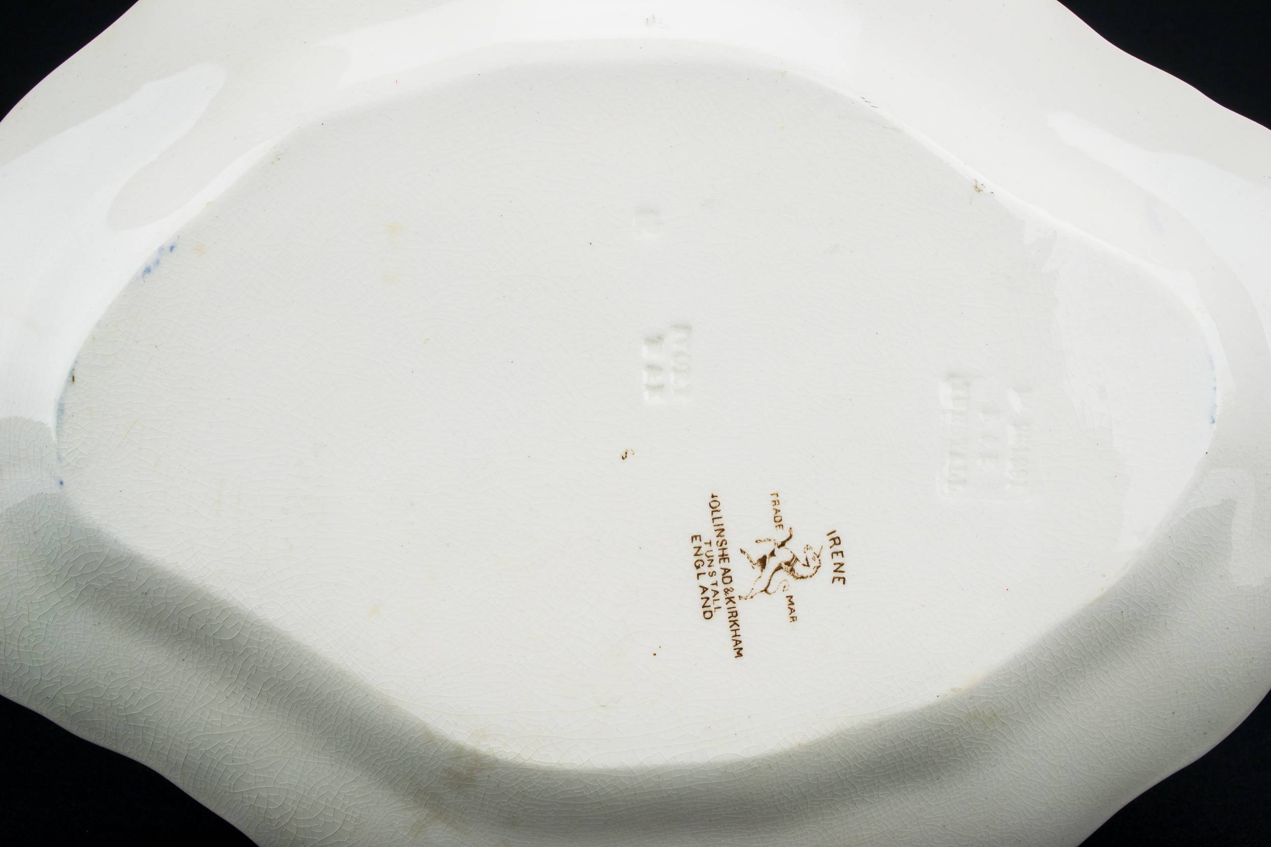 Elegant Antique Irene — Unusual serving platter 3