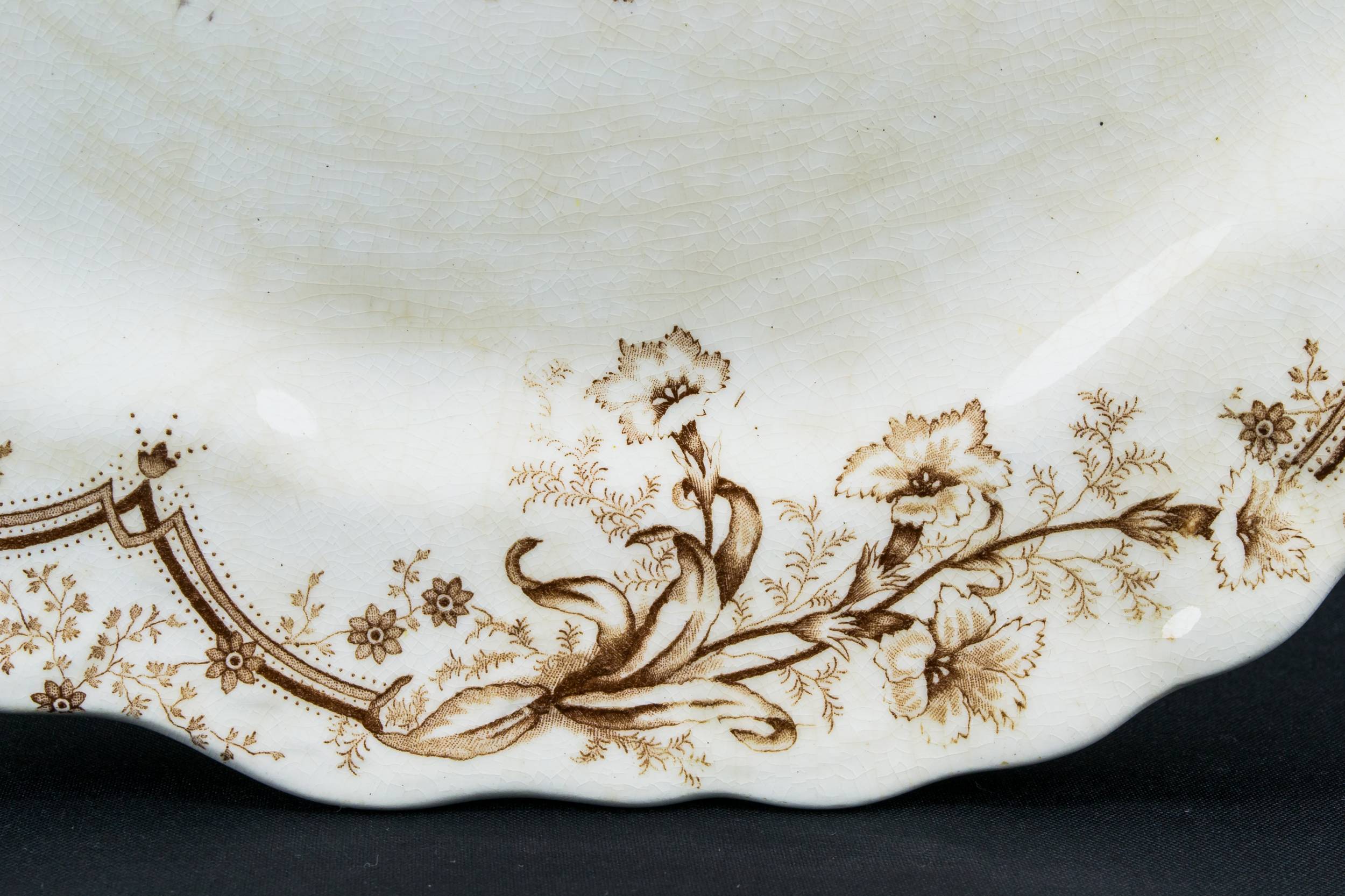 Elegant Antique Irene — Unusual serving platter 5