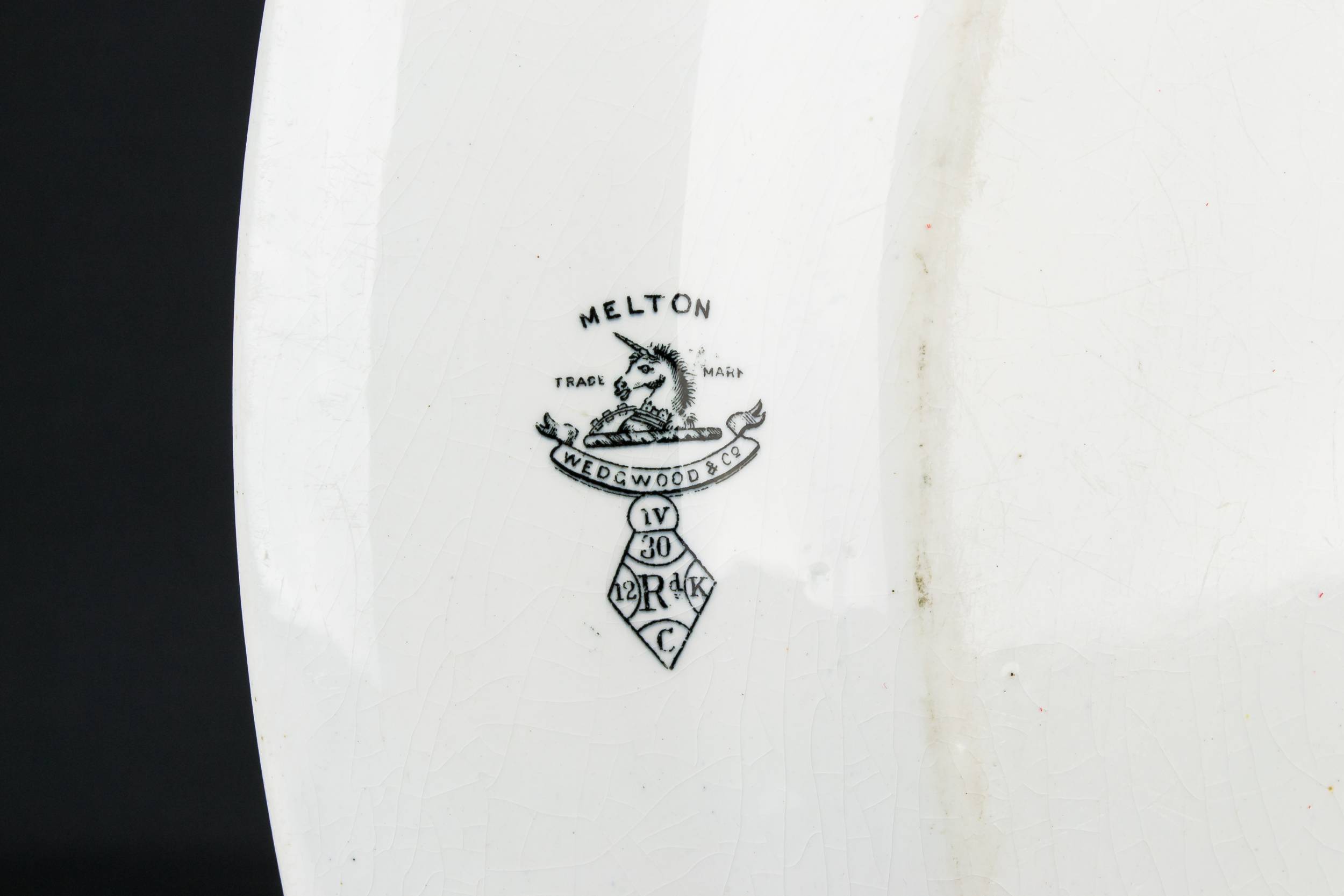 Large Black and — Black and white platter 4