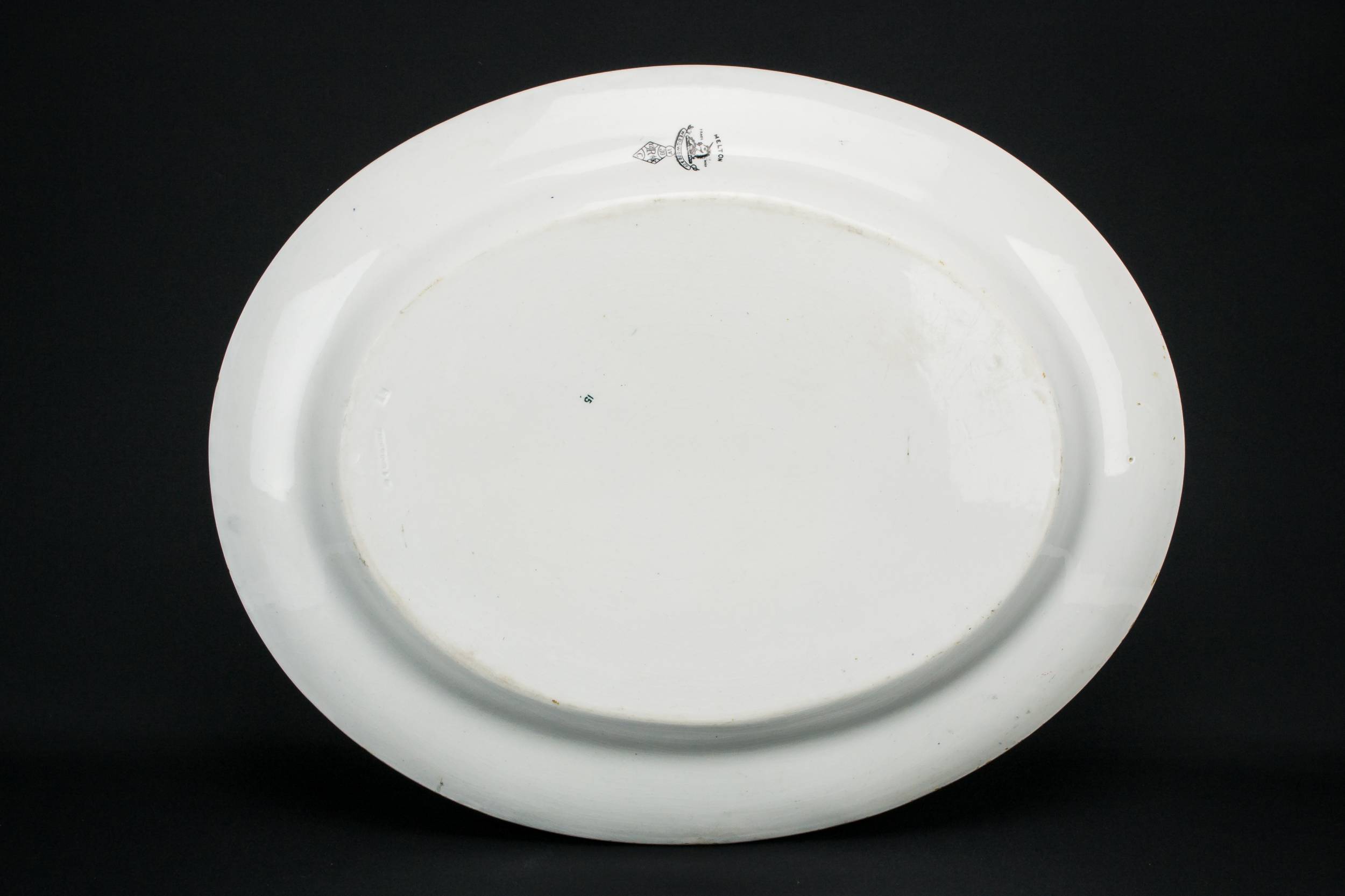 Large Black and — Black and white platter 1