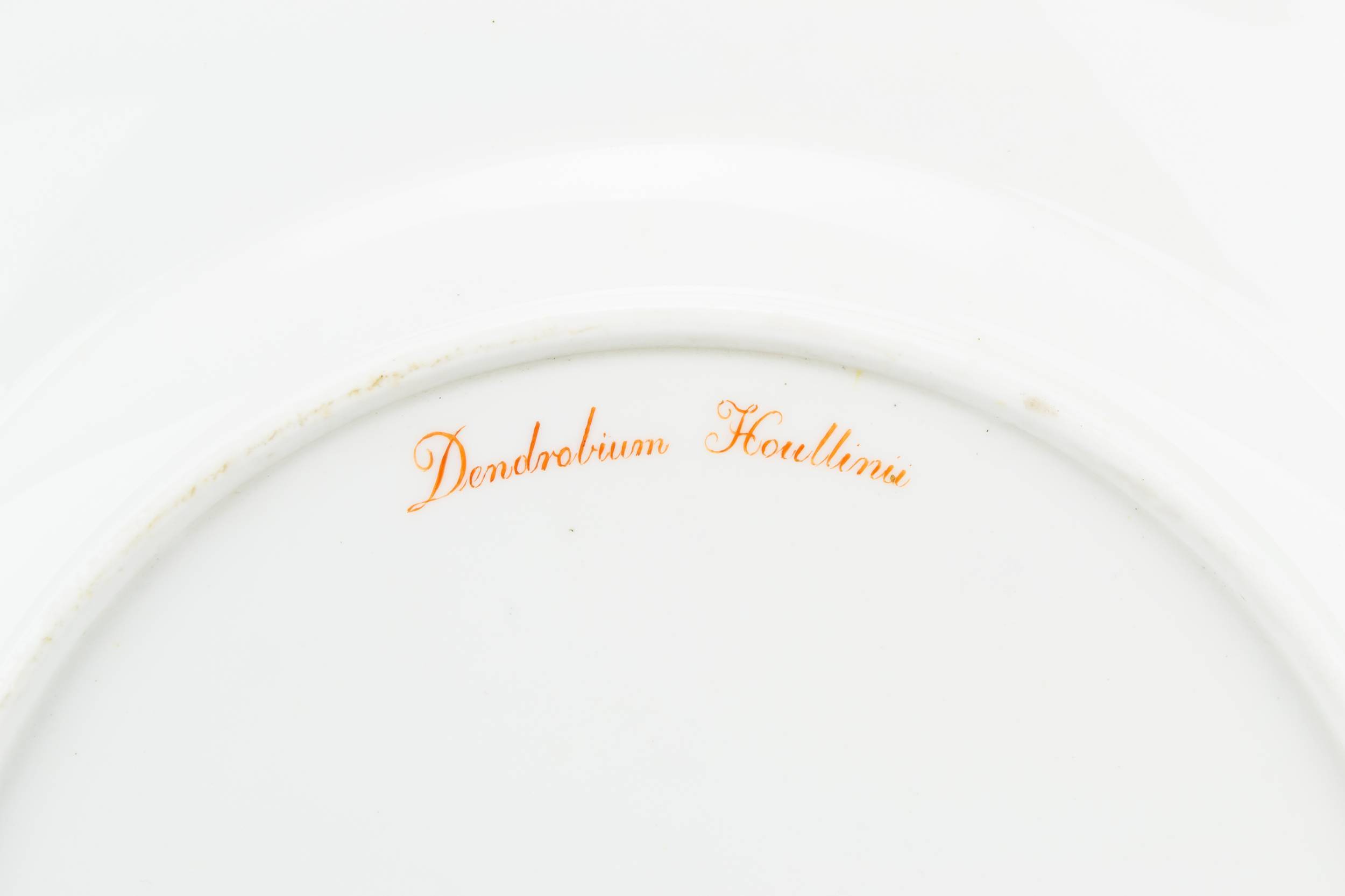 Porcelain Antique Minton — Rare orchid dinner plate 2