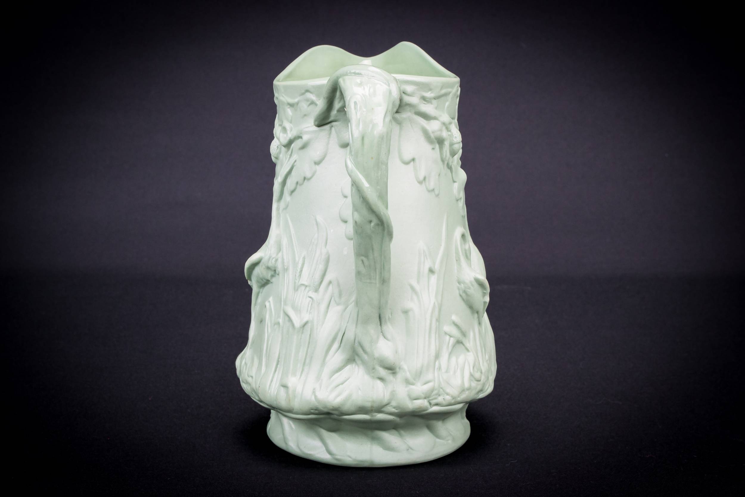 Green Water Jug — Green sculpted water jug 1