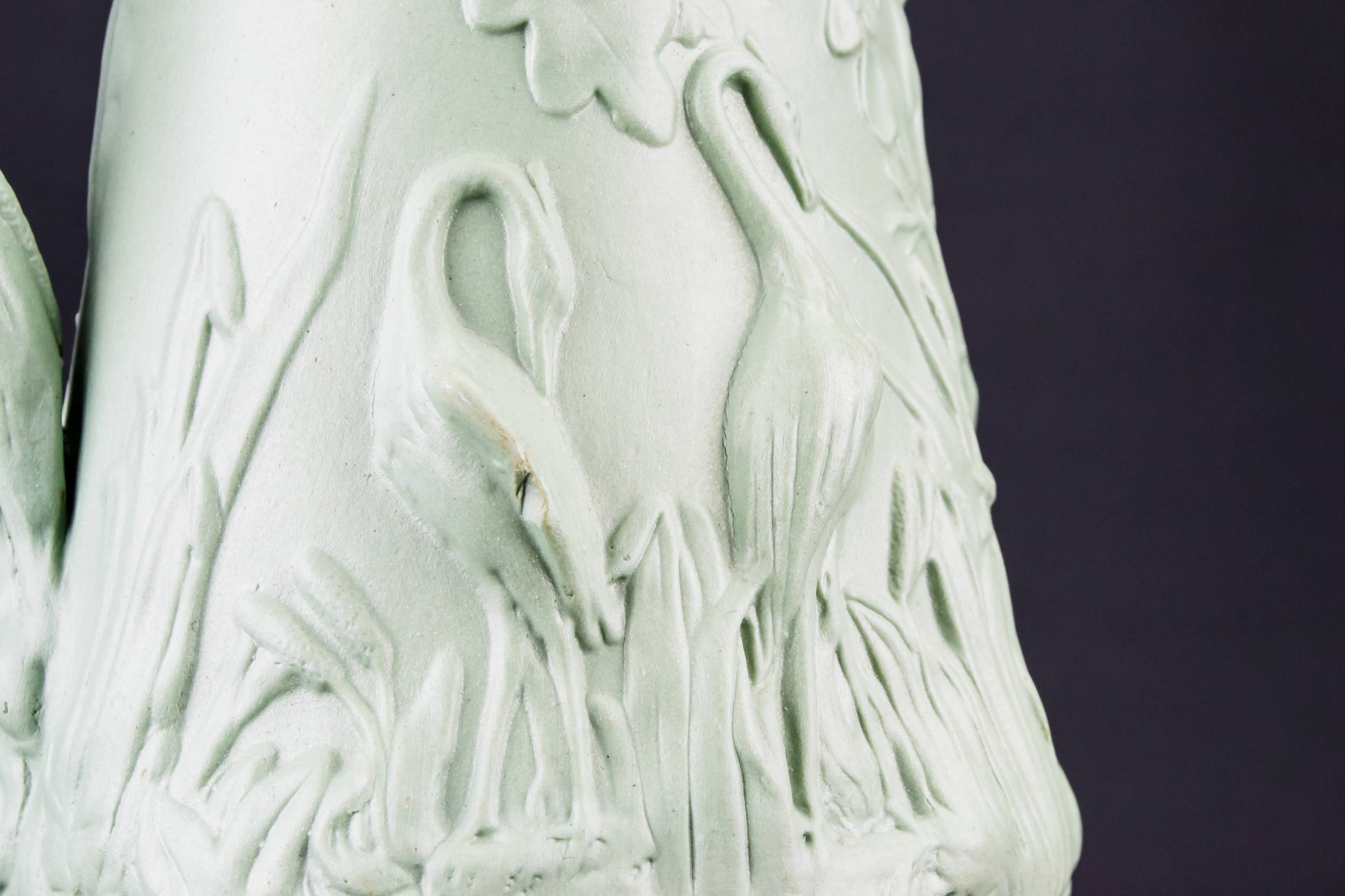 Green Water Jug — Green sculpted water jug 5