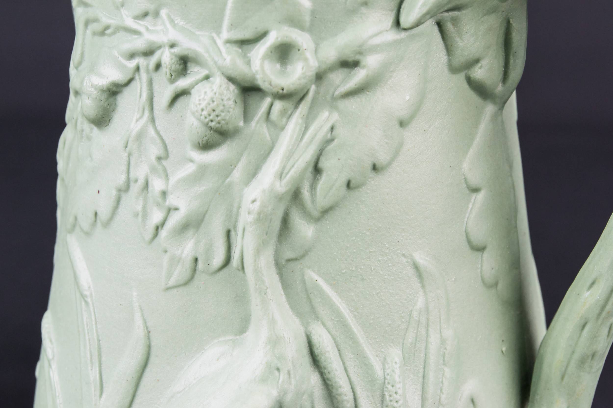 Green Water Jug — Green sculpted water jug 6