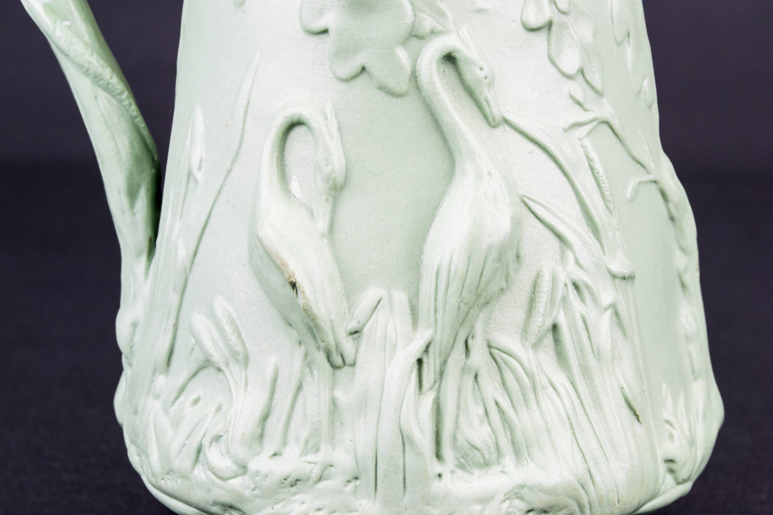 Green Water Jug — Green sculpted water jug 8