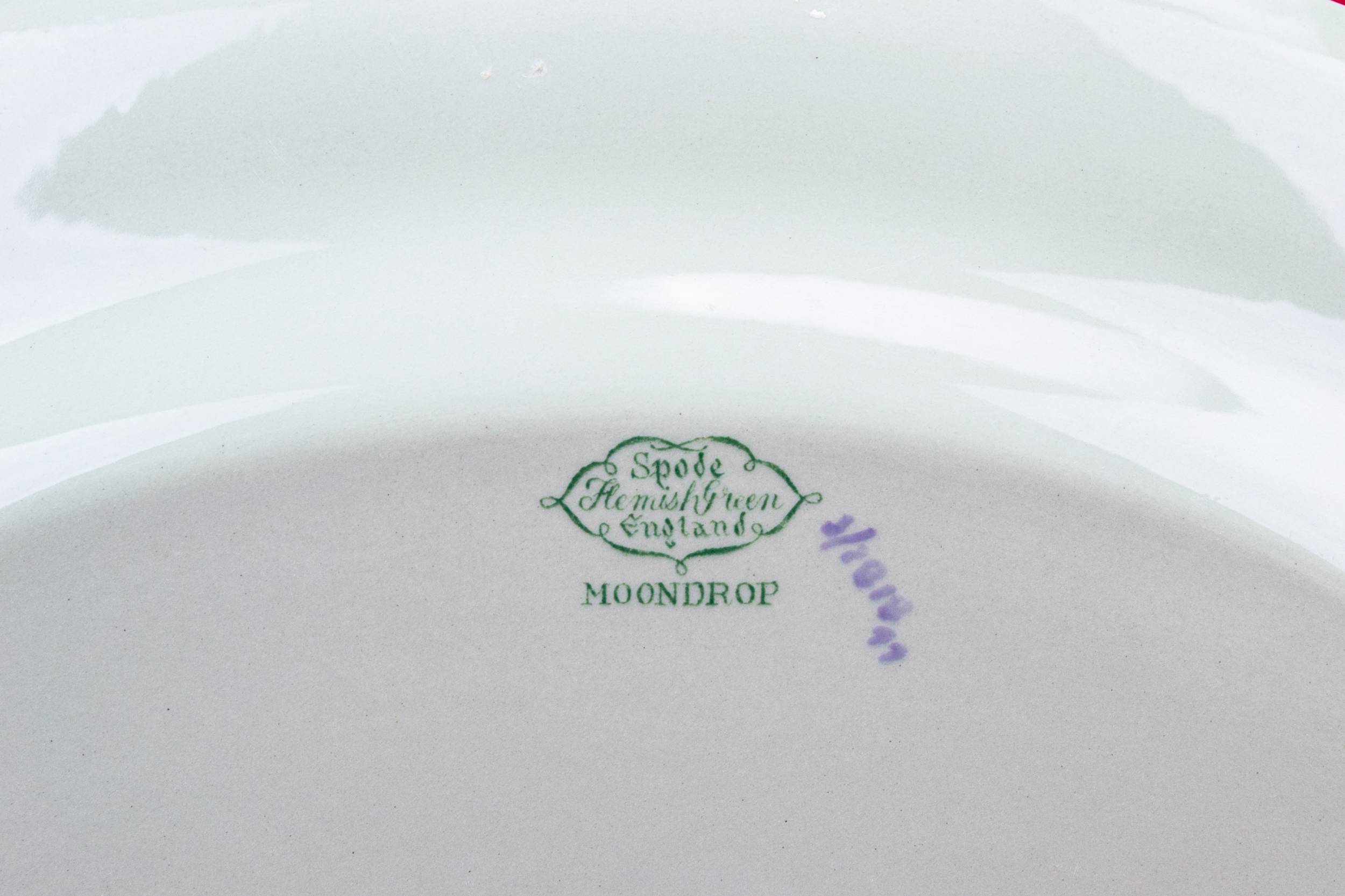 Vintage Retro Serving — Green moondrops platter 2