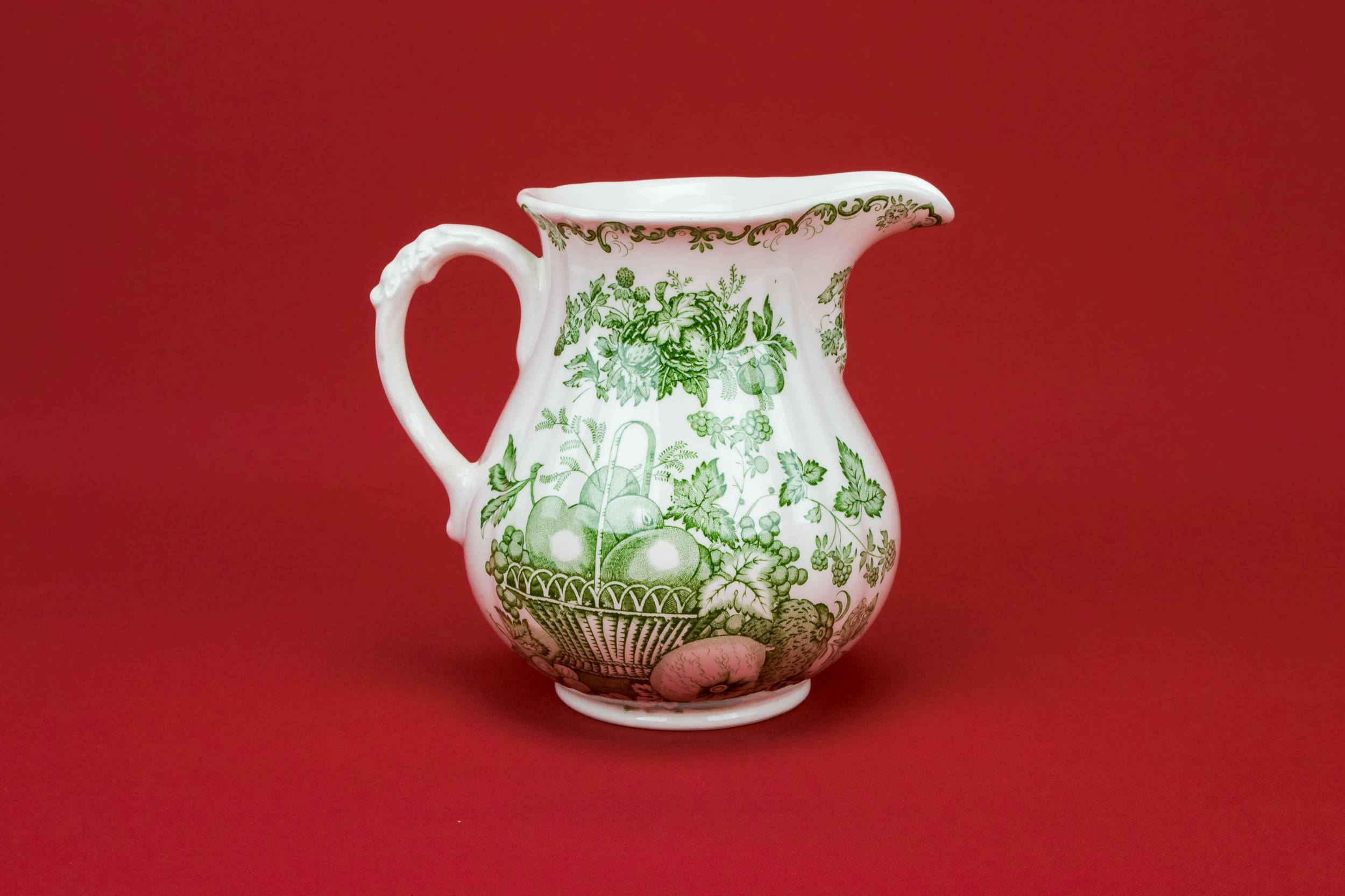 Retro Traditional Fruit — Small green jug
