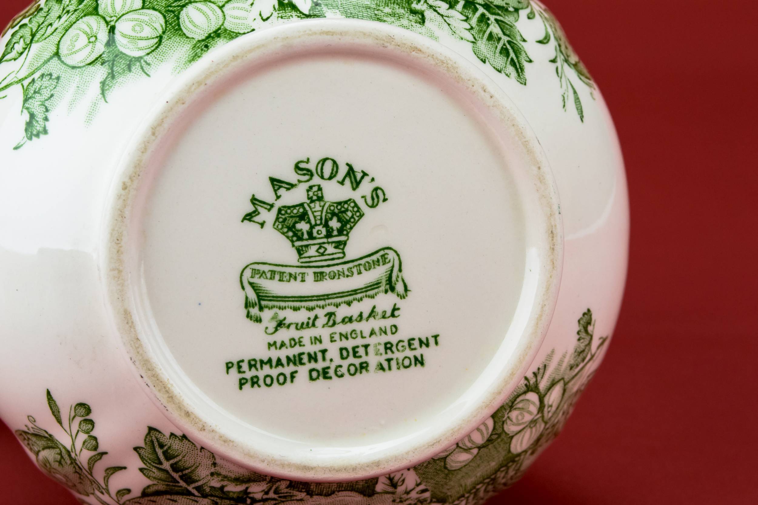 Retro Traditional Fruit — Small green jug 3
