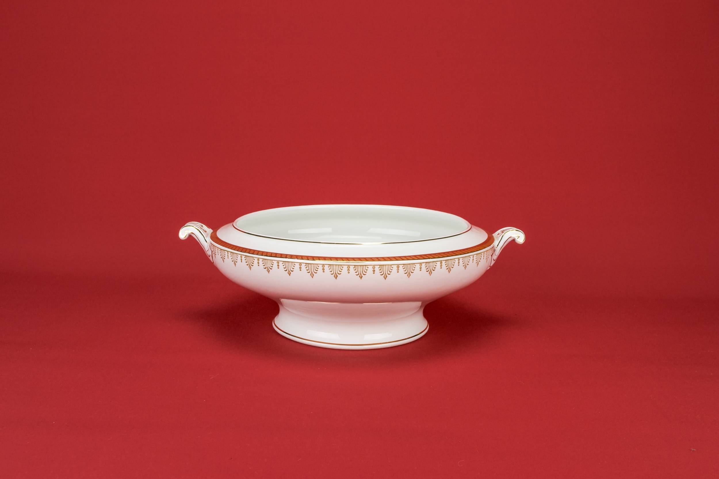 Gold Vintage Palmette — Gilded serving bowl