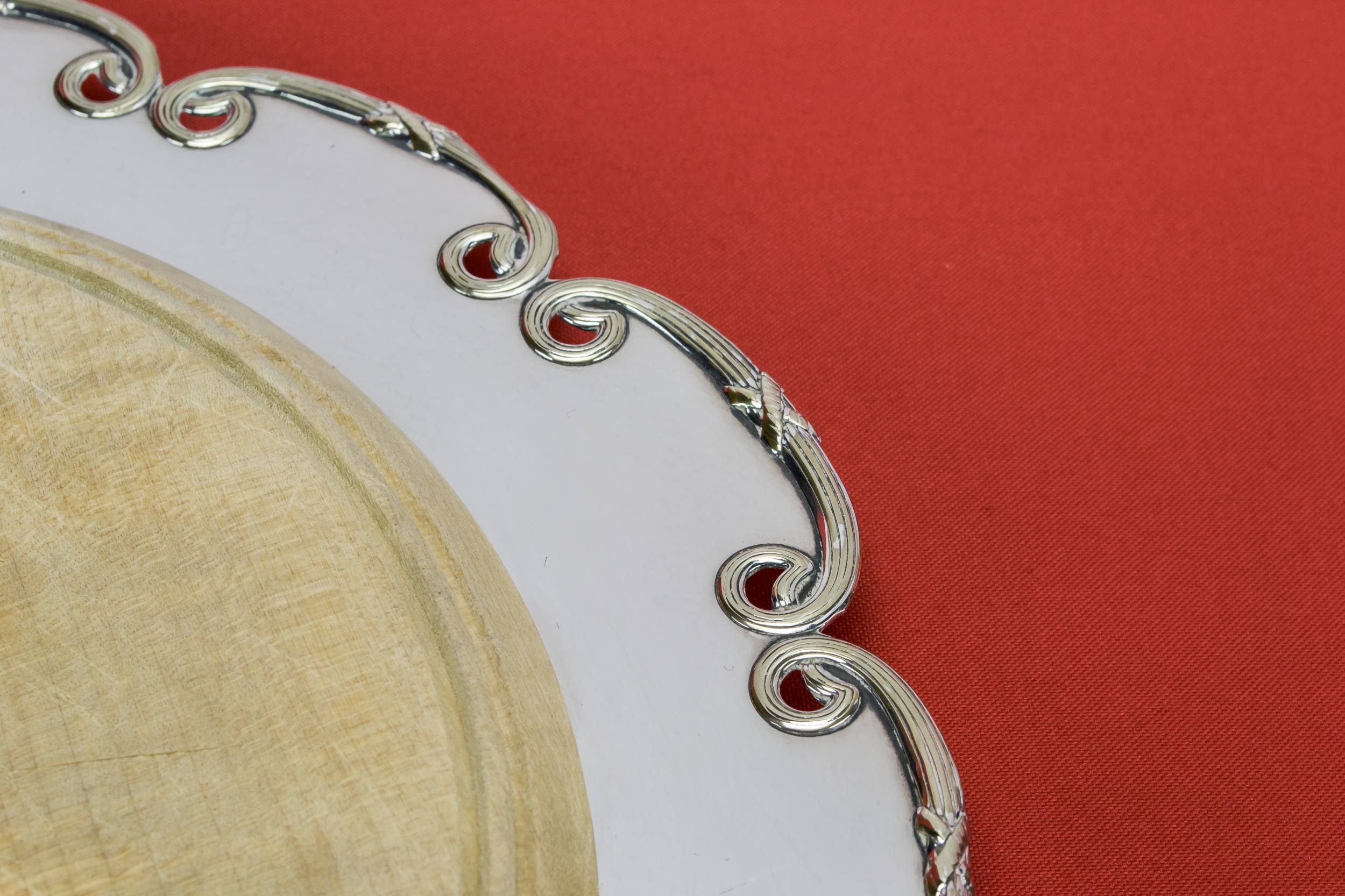 Spectacular Vintage Scrolls — Bread and cheese platter 1