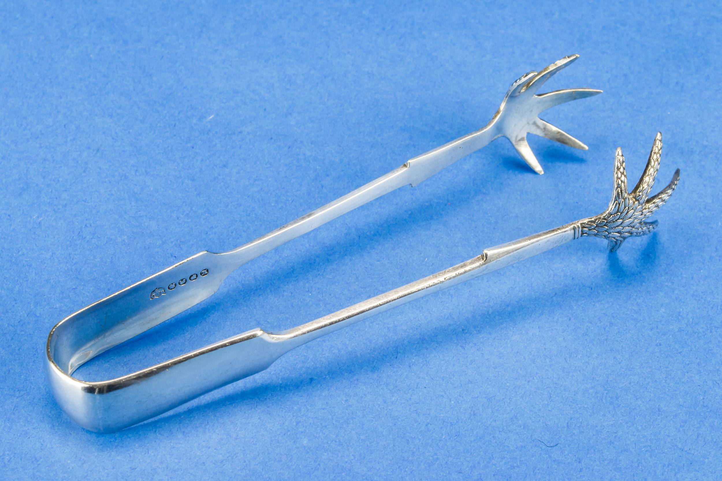 Silver Plated Ice — Eagle claw ice tong 1