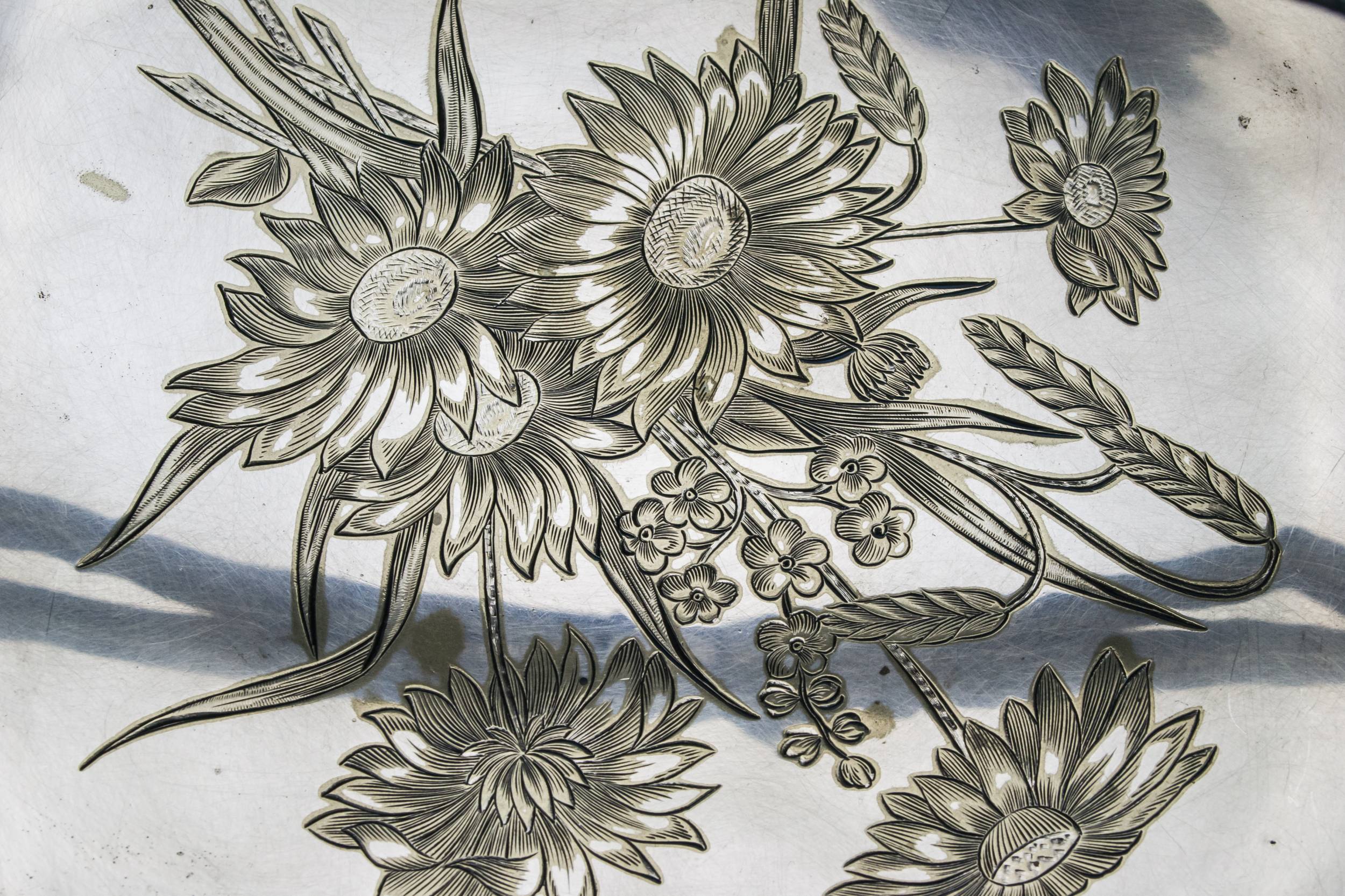 Aesthetic Movement Antique — Silver plated serving bowl 6