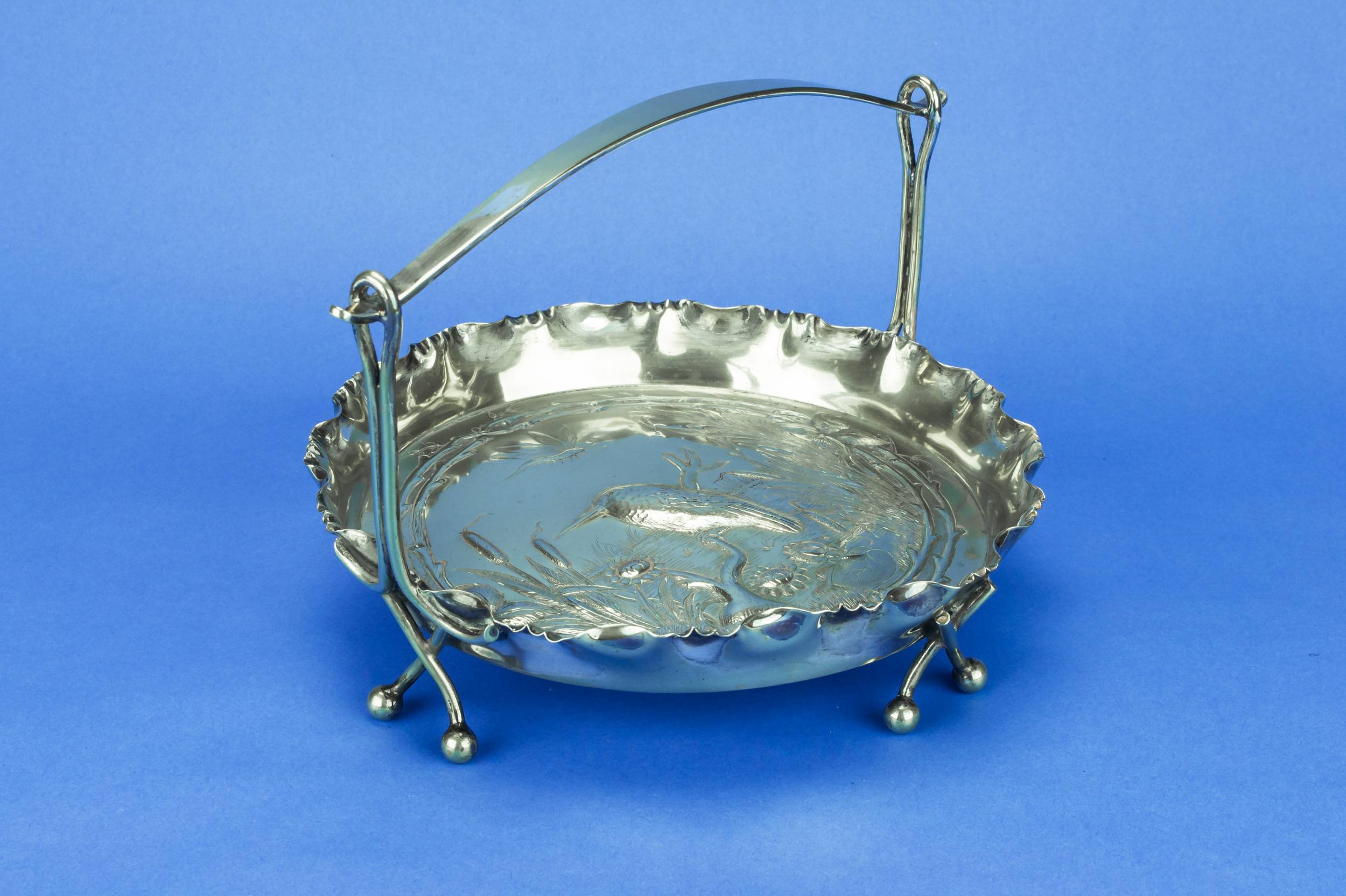 Silver Plated Metal — Silver plated Aesthetic bowl 1