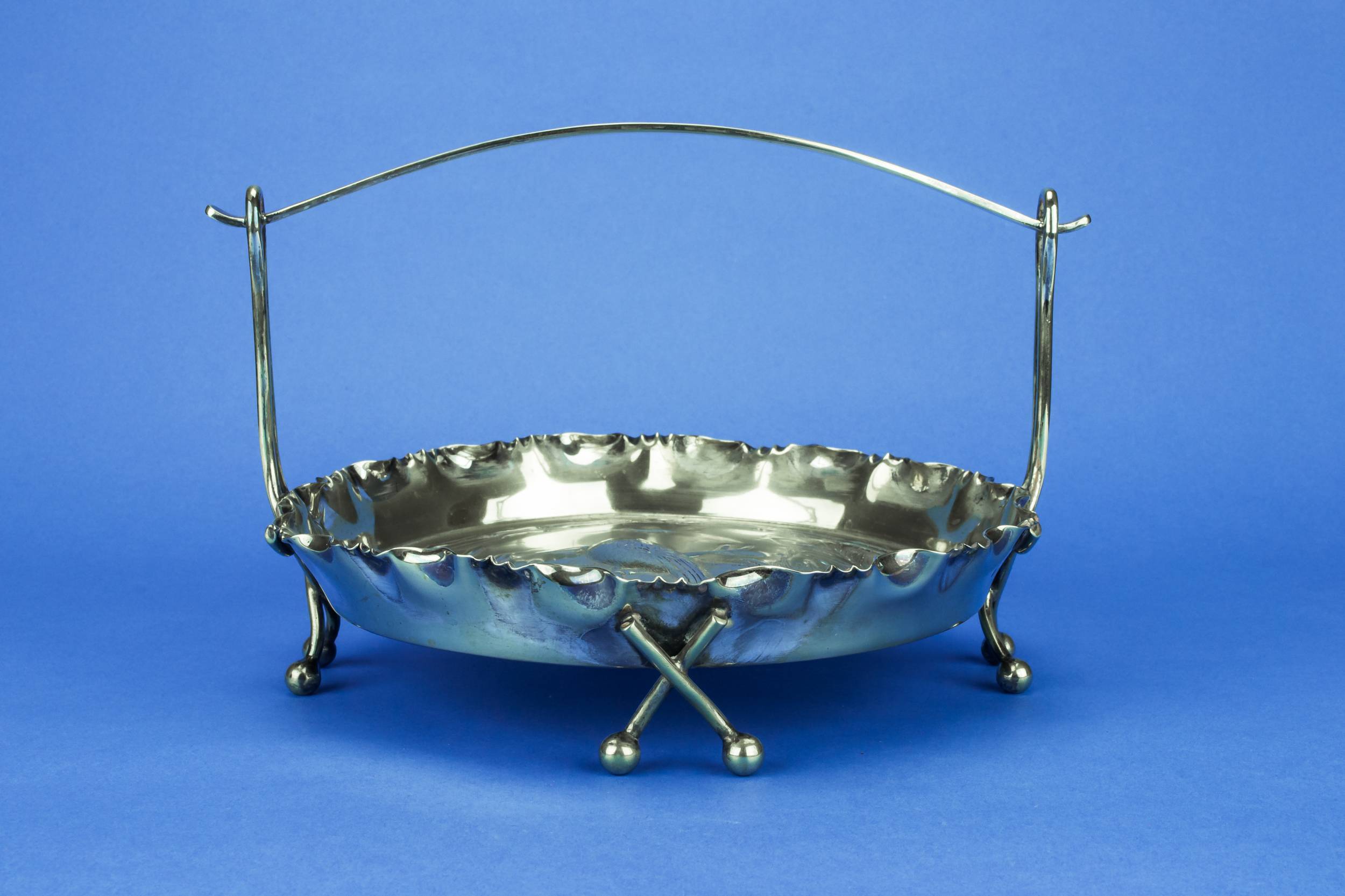 Silver Plated Metal — Silver plated Aesthetic bowl 4
