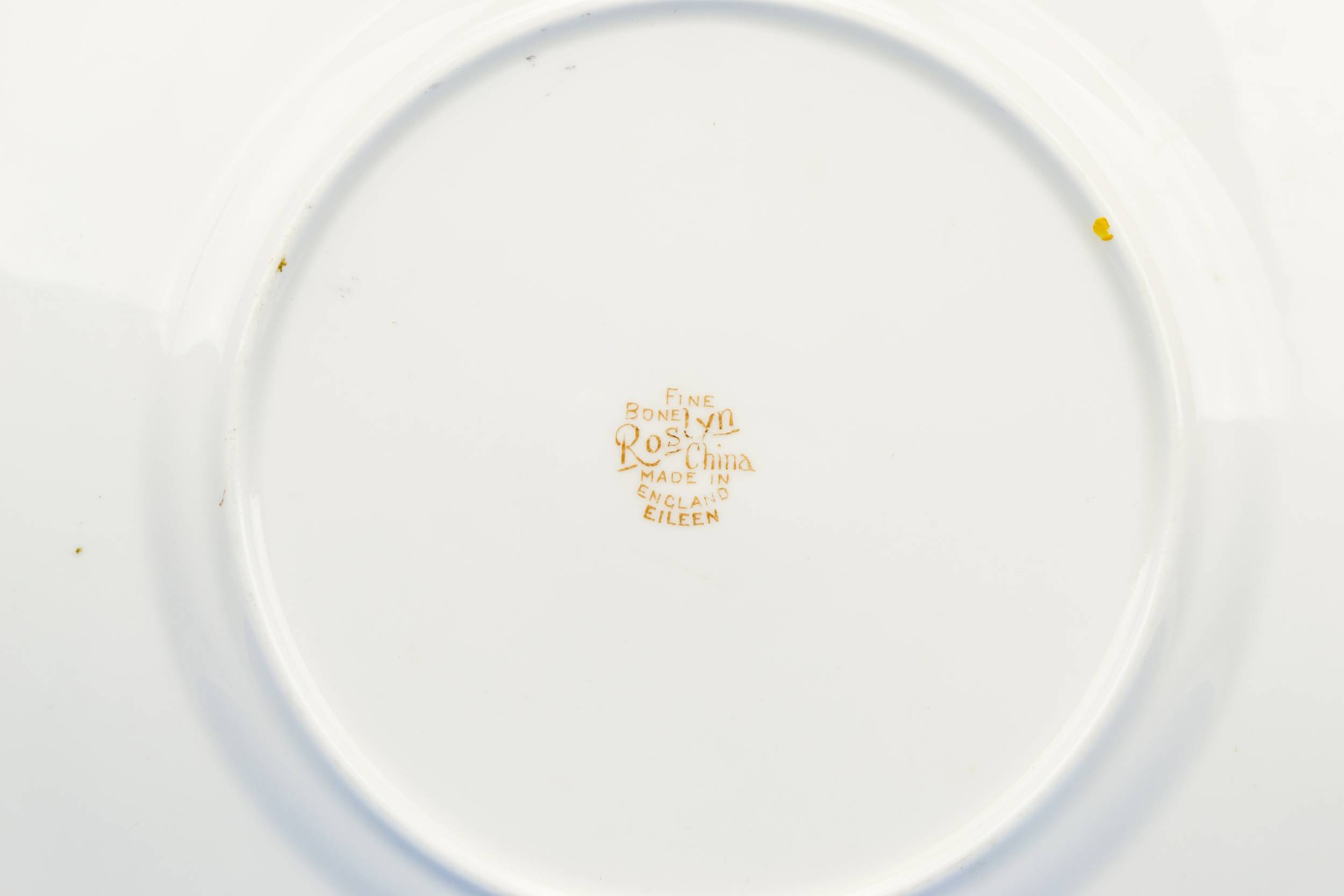 Art Deco Shabby — Orange floral serving plate 2