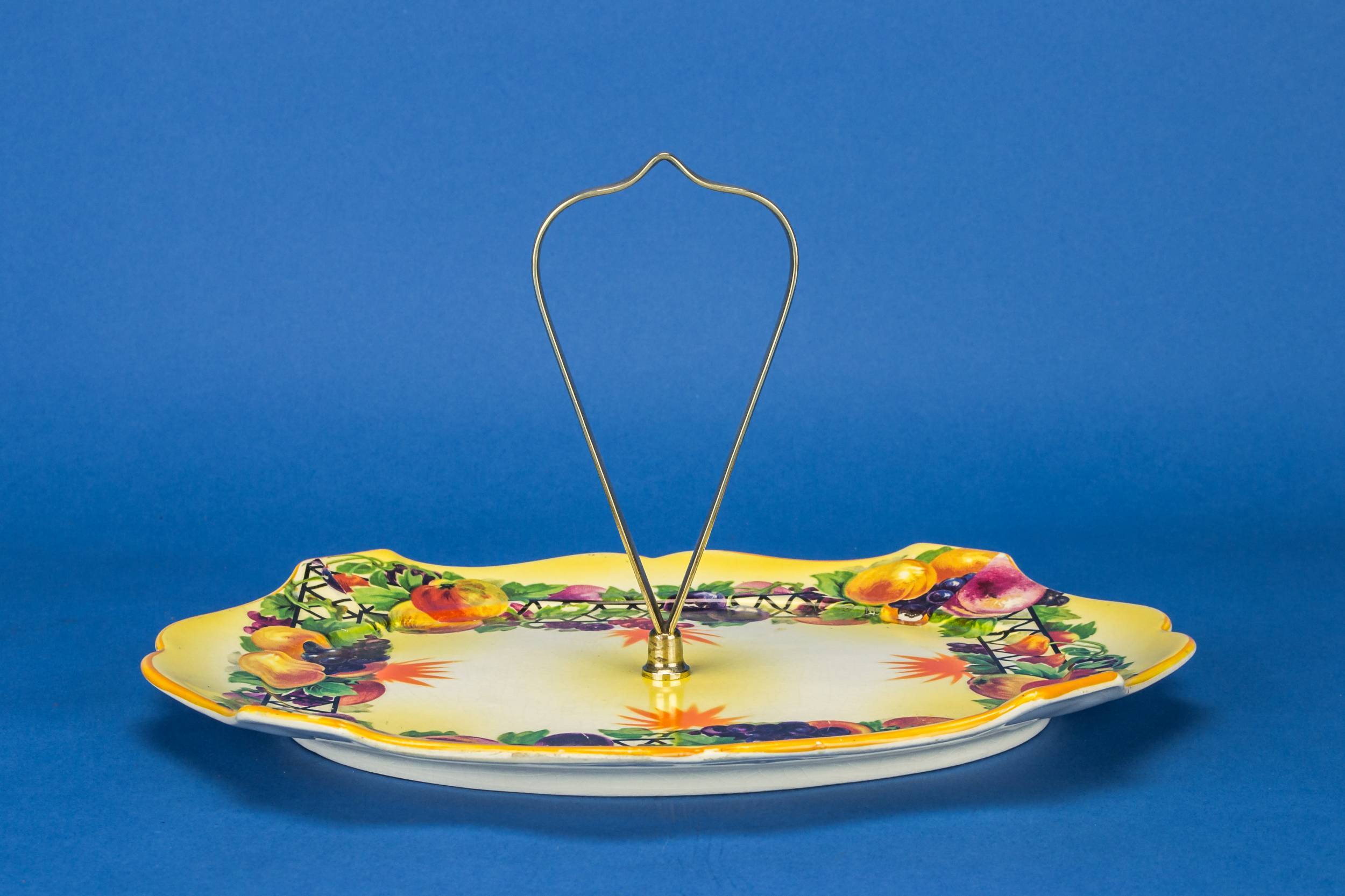 Vintage Colourful CAKE — Dessert serving platter 1