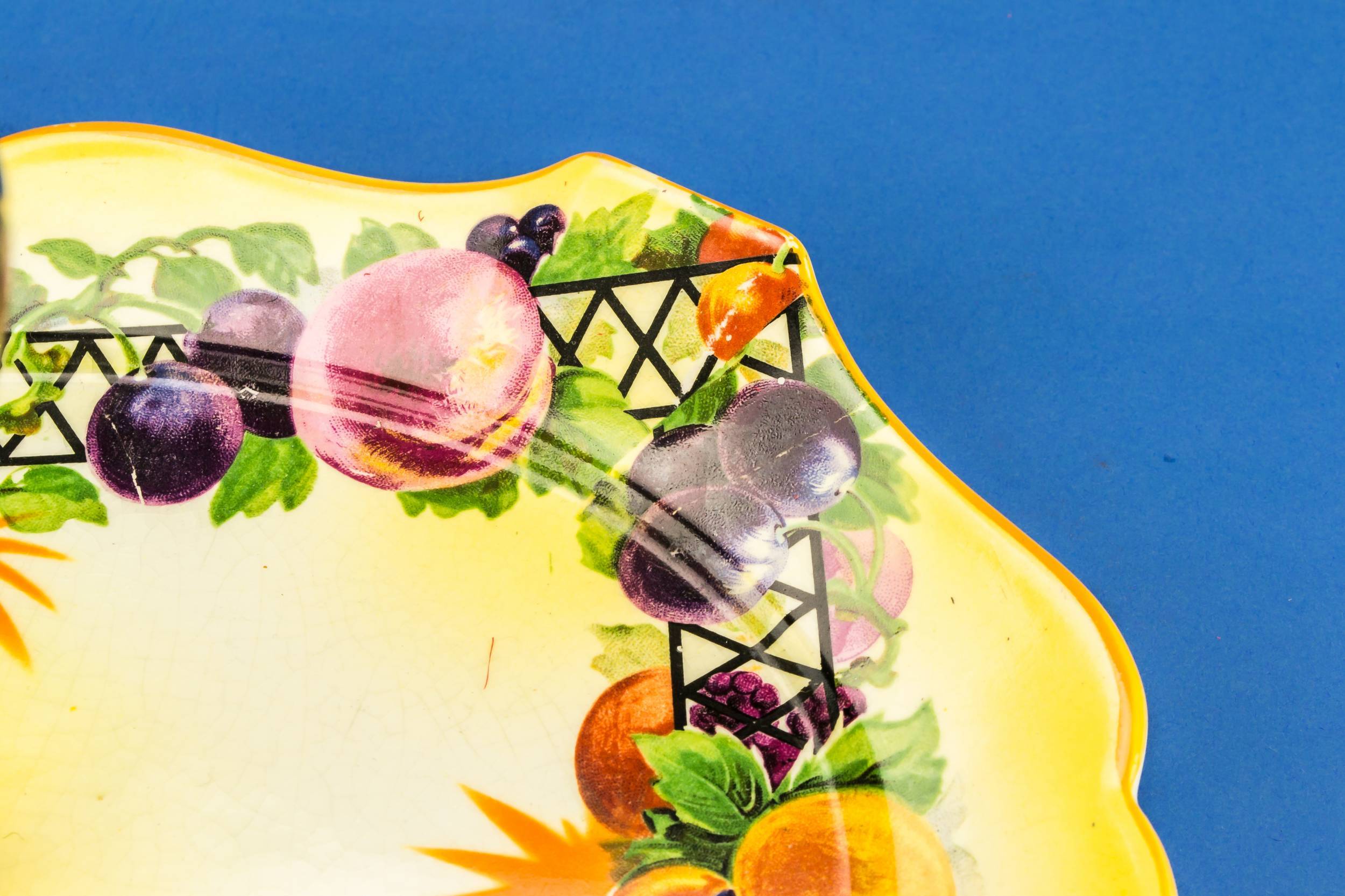 Vintage Colourful CAKE — Dessert serving platter 3