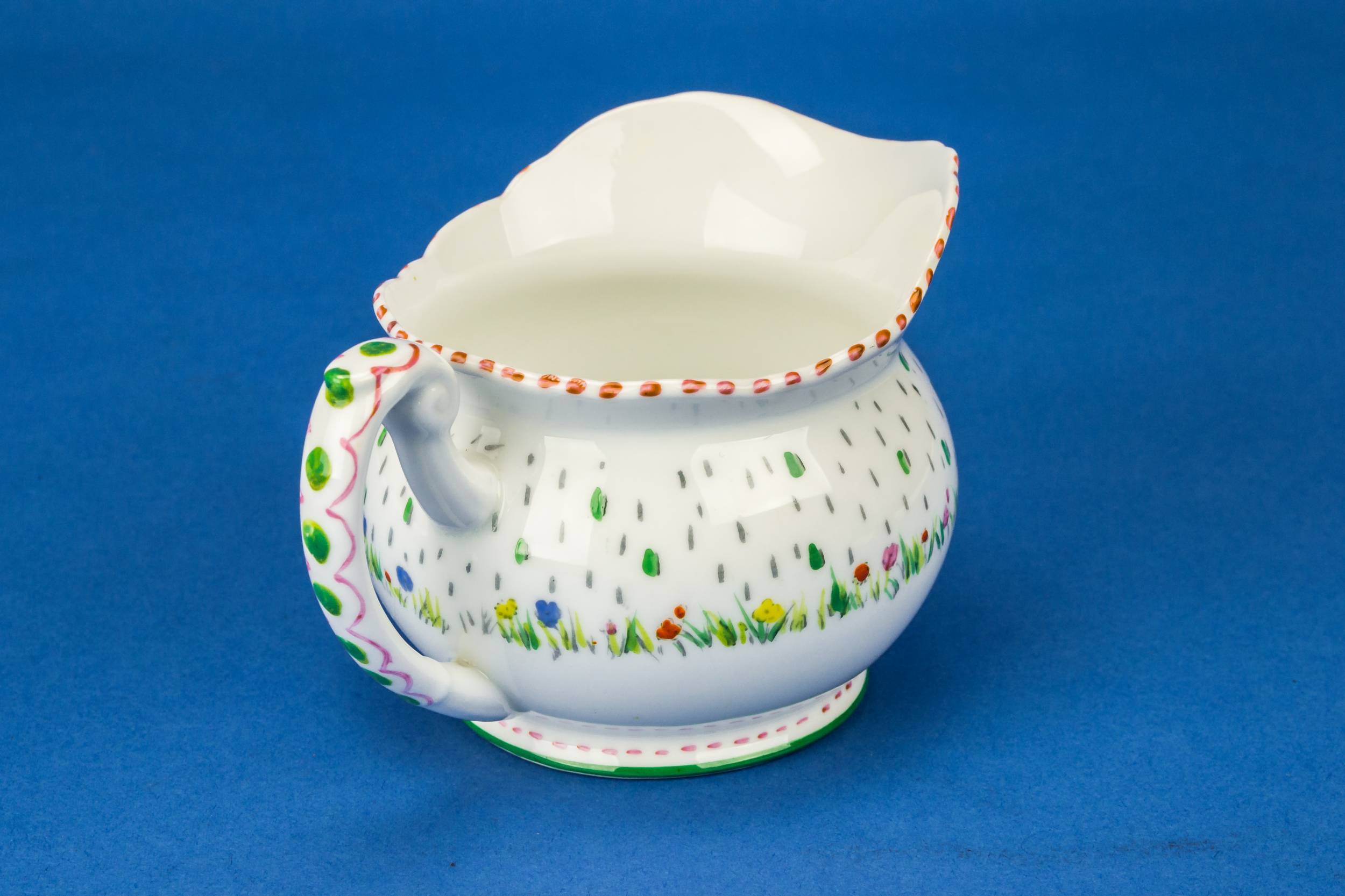 Placements Foley China — Red and green tea set for 6 3
