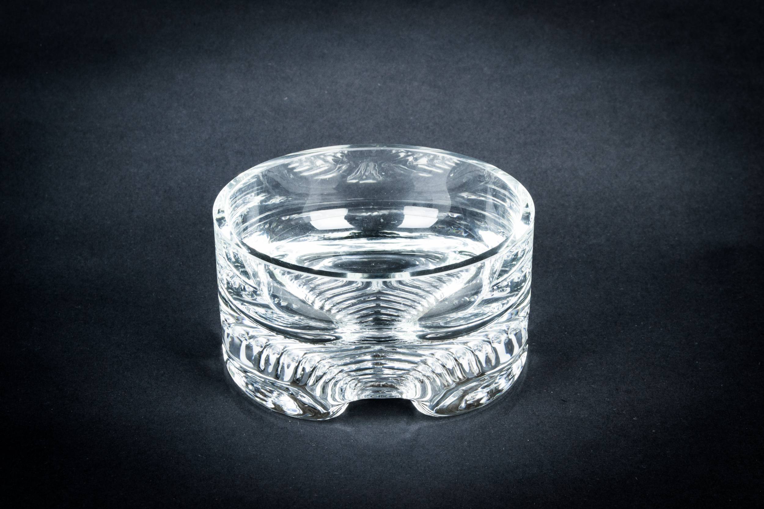 Vintage Imposing Ribbed — Glass wine bottle coaster
