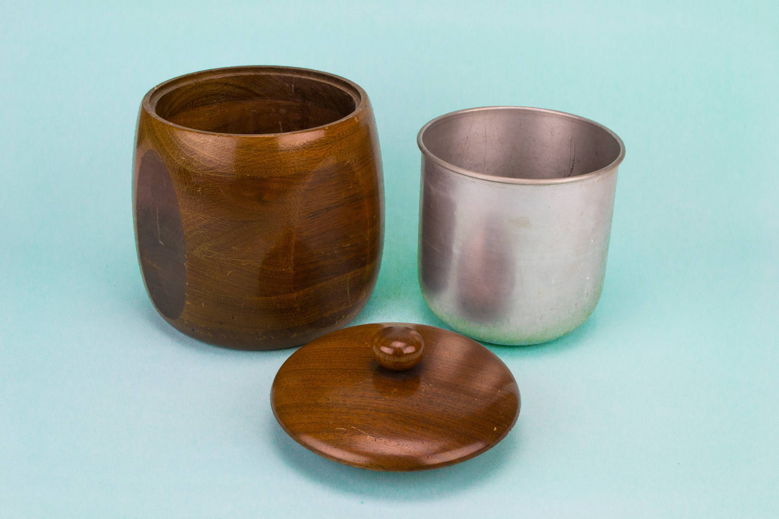 Art Deco Turned — Art Deco wooden ice bucket 1