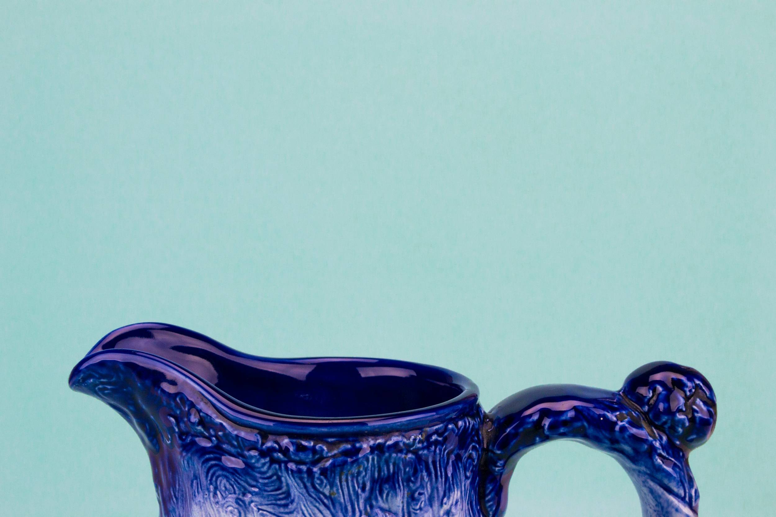Vintage Victorian Porcelain — Large blue and white jug 3