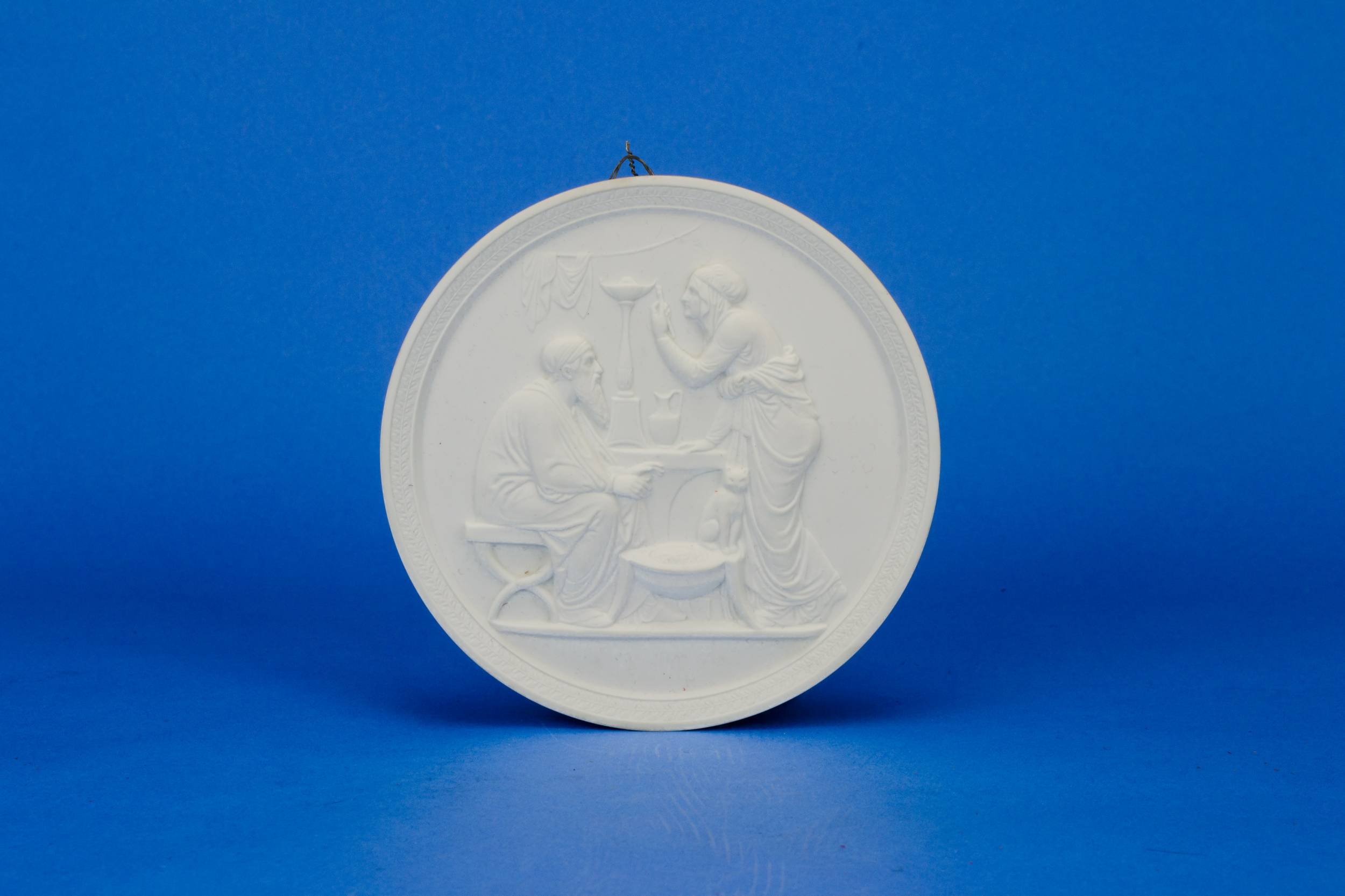 Classical Vintage Figures — Winter season wall plaque