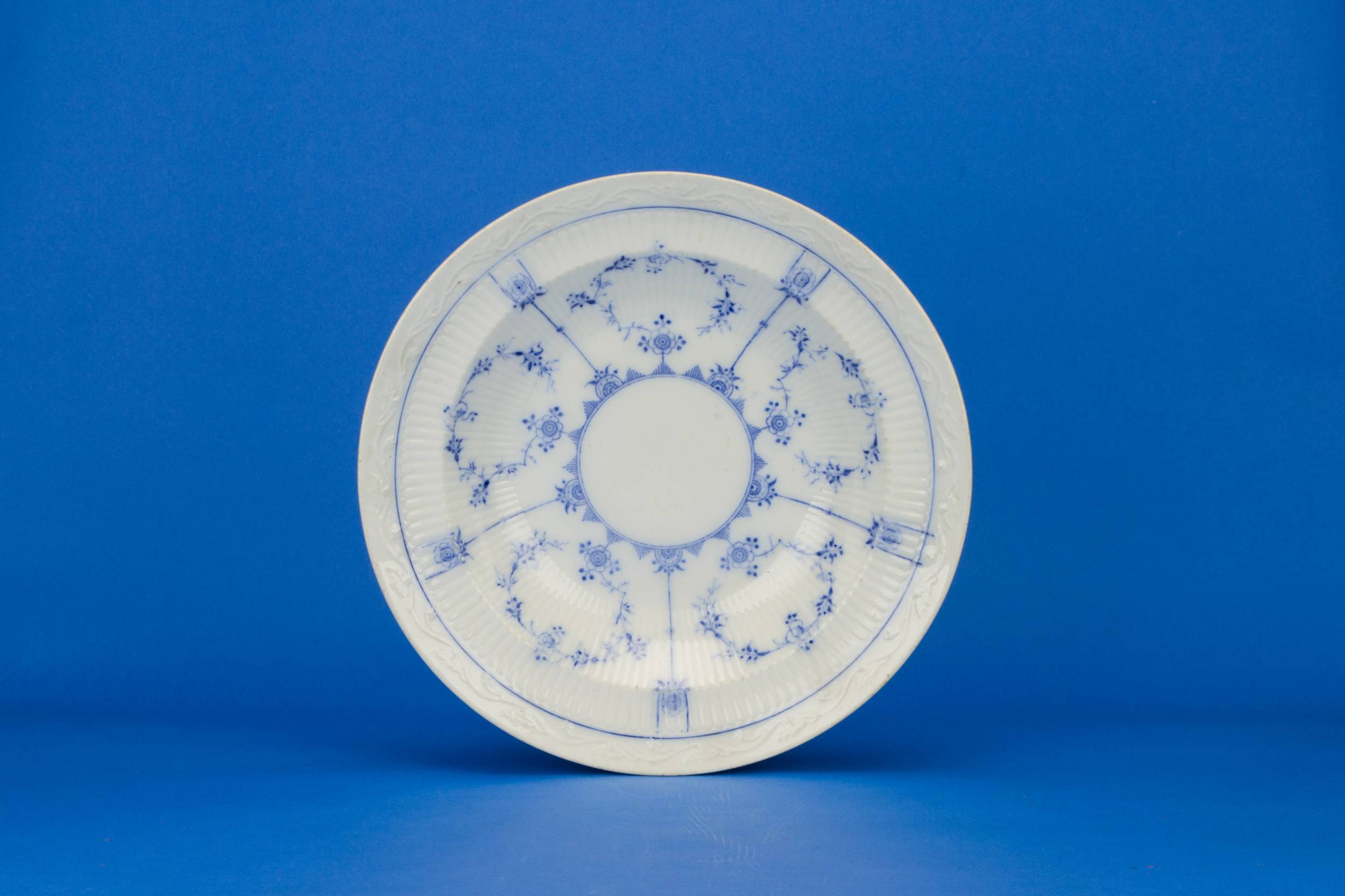 Blue Elegant Floral — Blue and white bowl