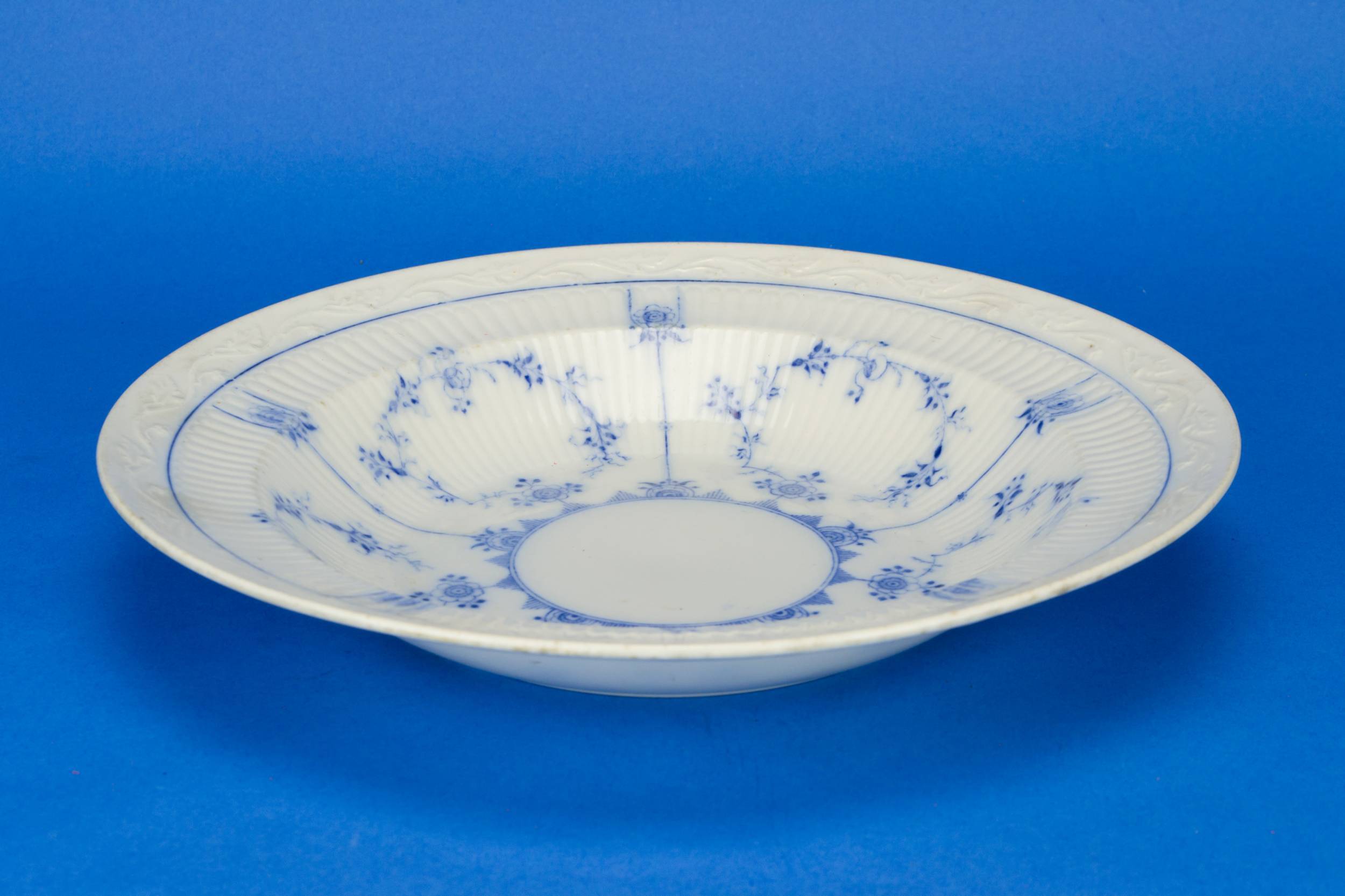 Blue Elegant Floral — Blue and white bowl 2