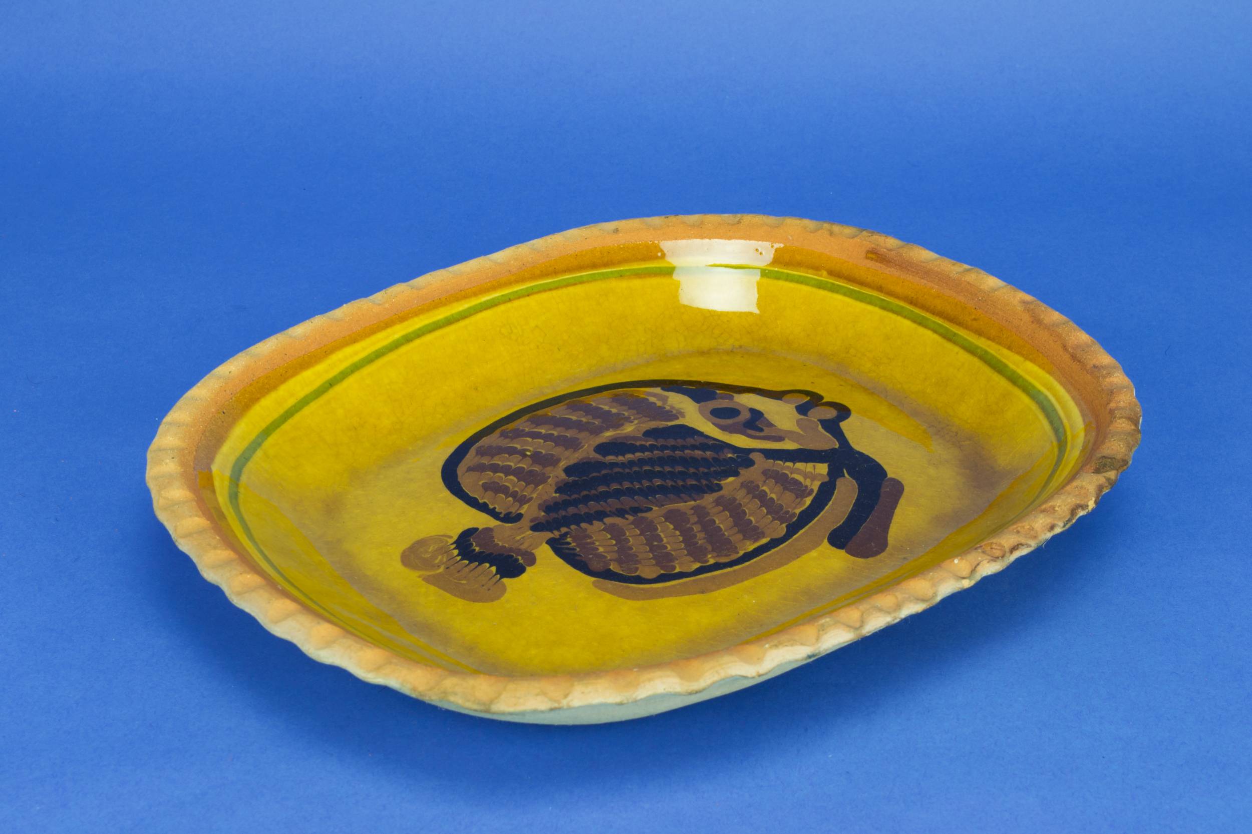 Rustic Retro PLATTER — Marbled fish serving platter 1