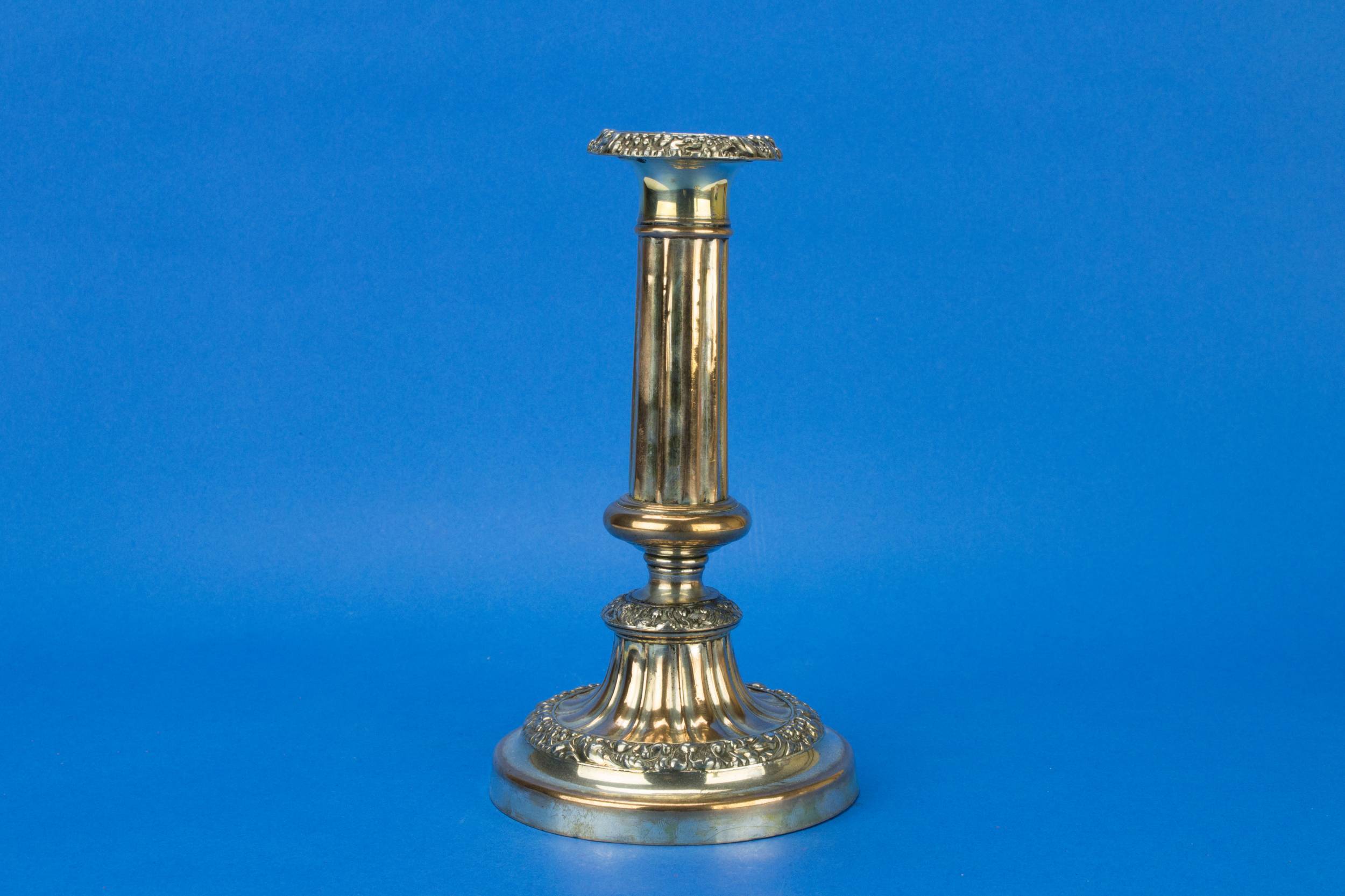 Spectacular Antique CANDLESTICKS — 2 silver plated candlesticks 2