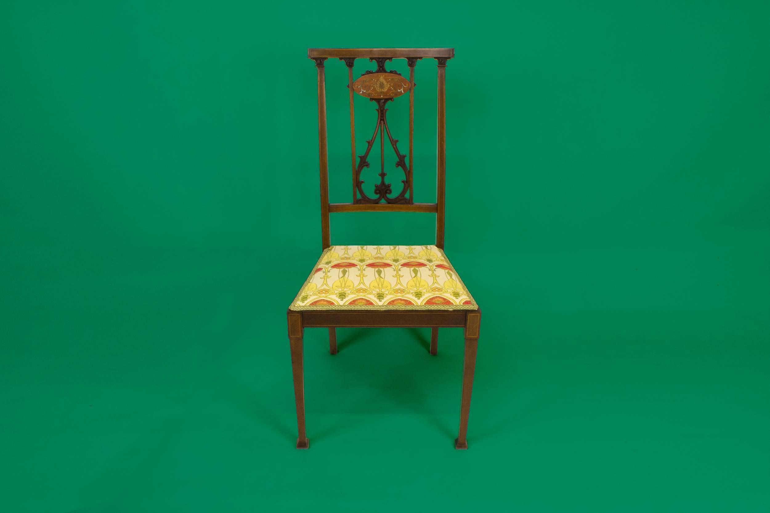 Art Nouveau Rosewood — 2 rosewood chairs
