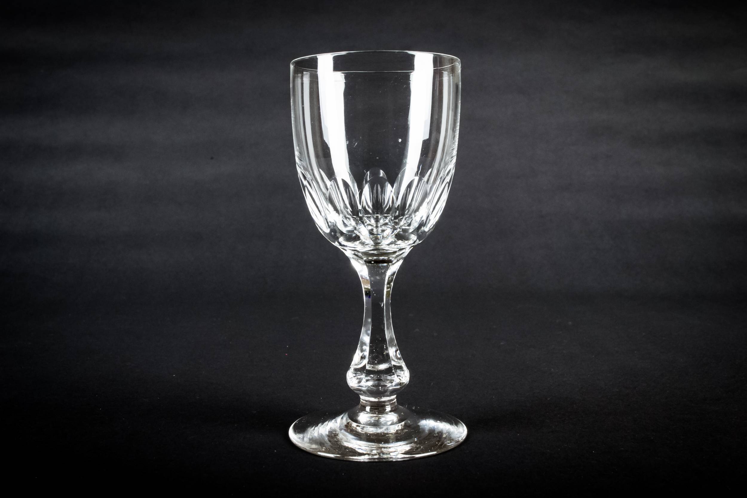 Clear Antique Panelled — 2 hexagonal port glasses 4