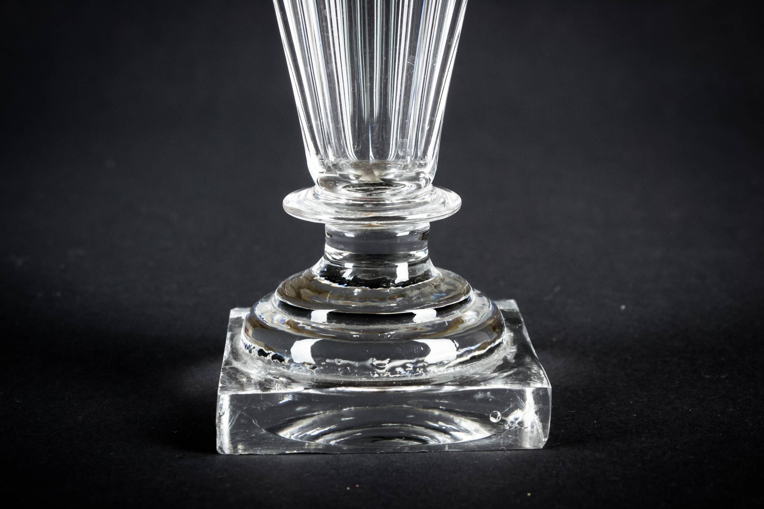 Georgian Panel Cut — 3 panel cut champagne flutes 5