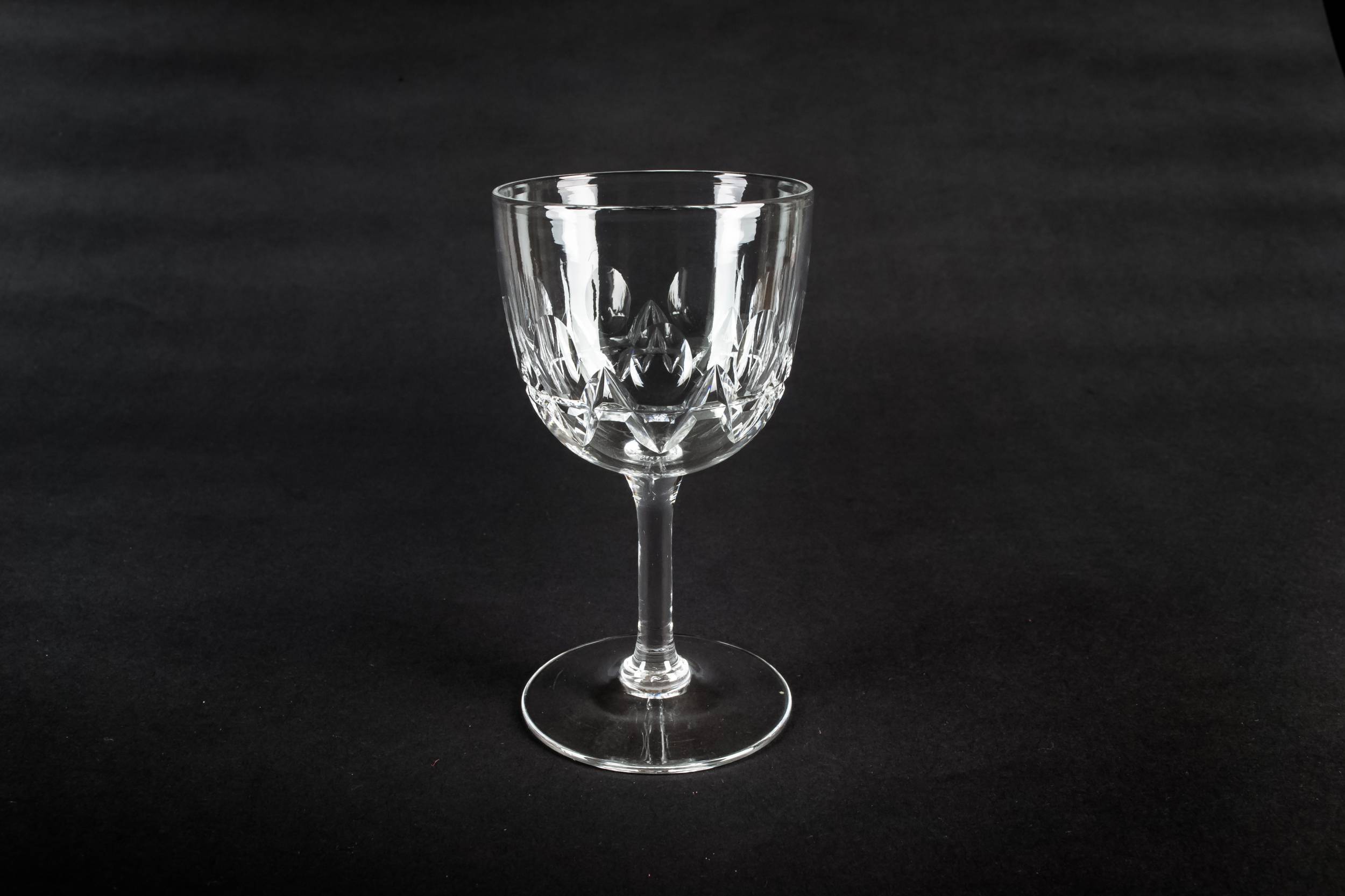 Clear Antique Panelled — Classical port glass