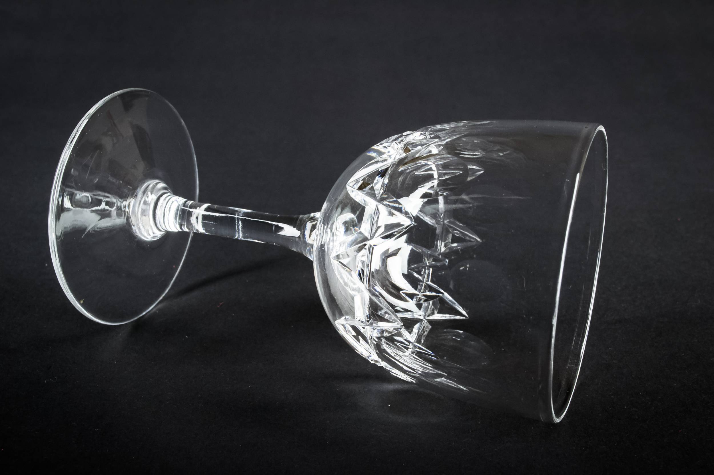 Clear Antique Panelled — Classical port glass 1