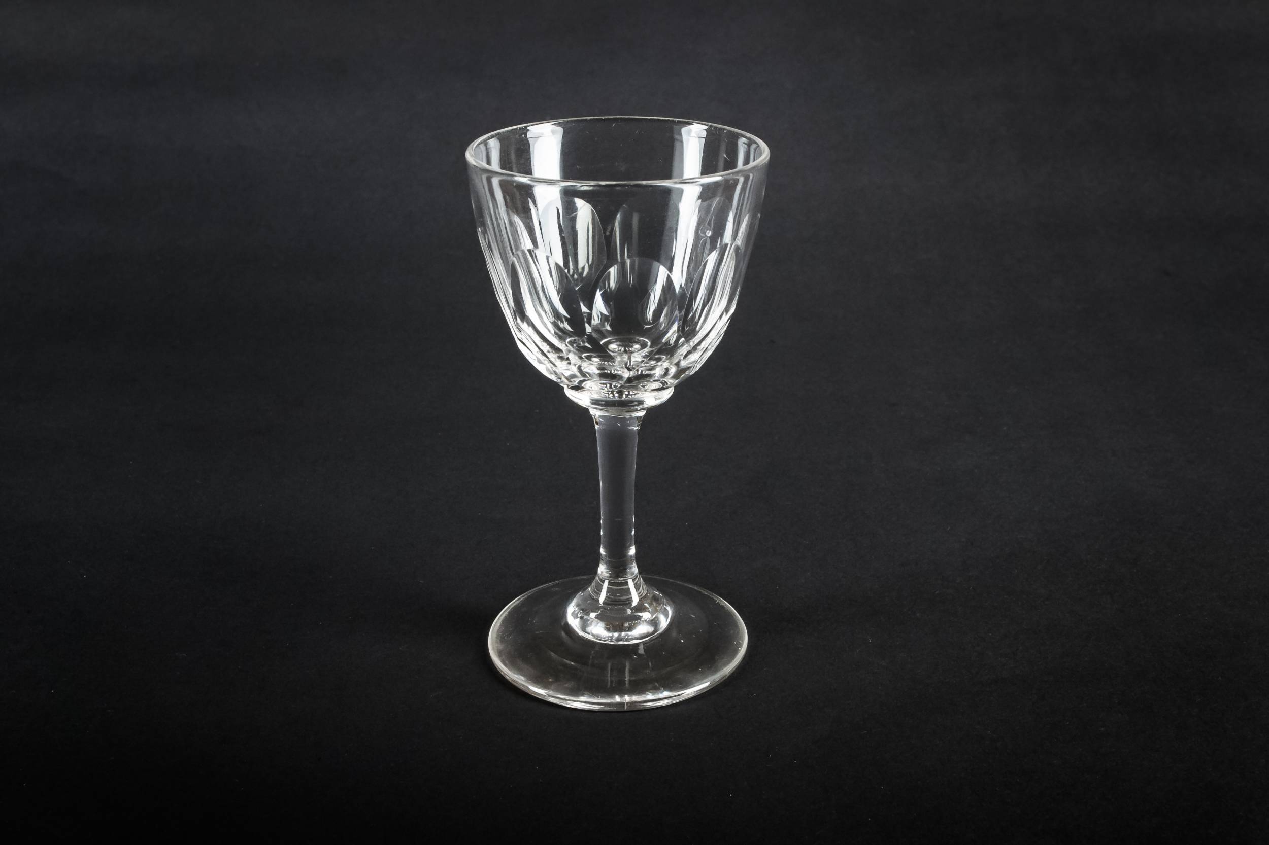 Clear Antique Panelled — Port and sherry stem glass
