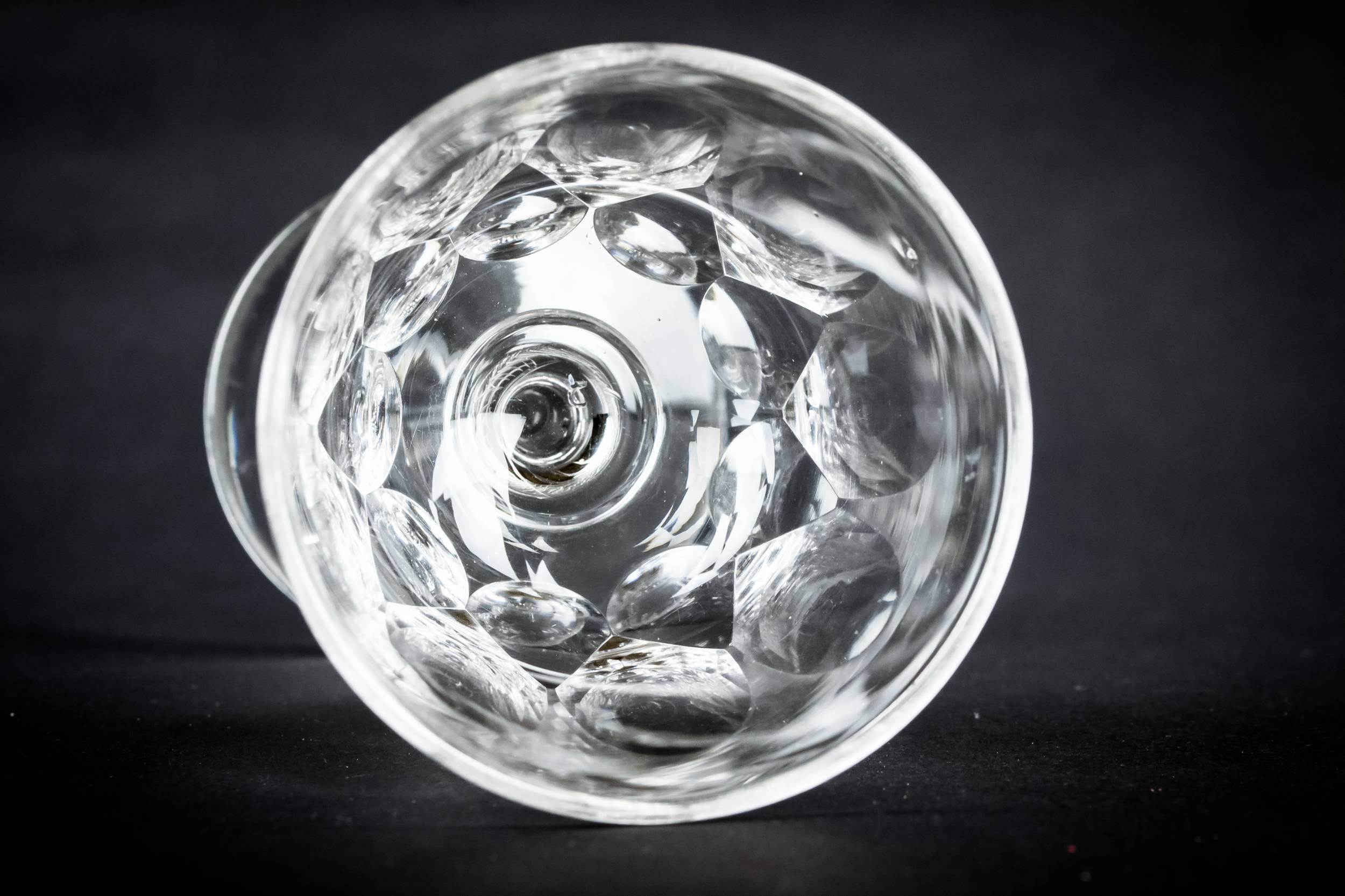 Clear Antique Panelled — Port and sherry stem glass 3