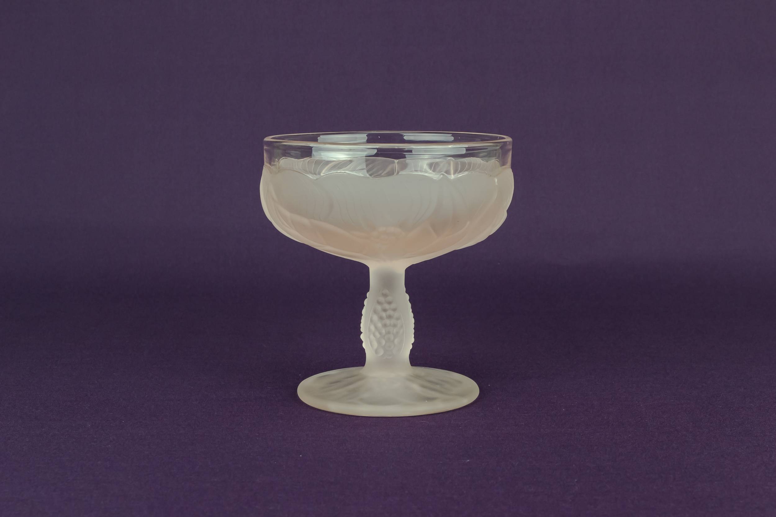 Pale Pink Champagne — 6 pink champagne saucers